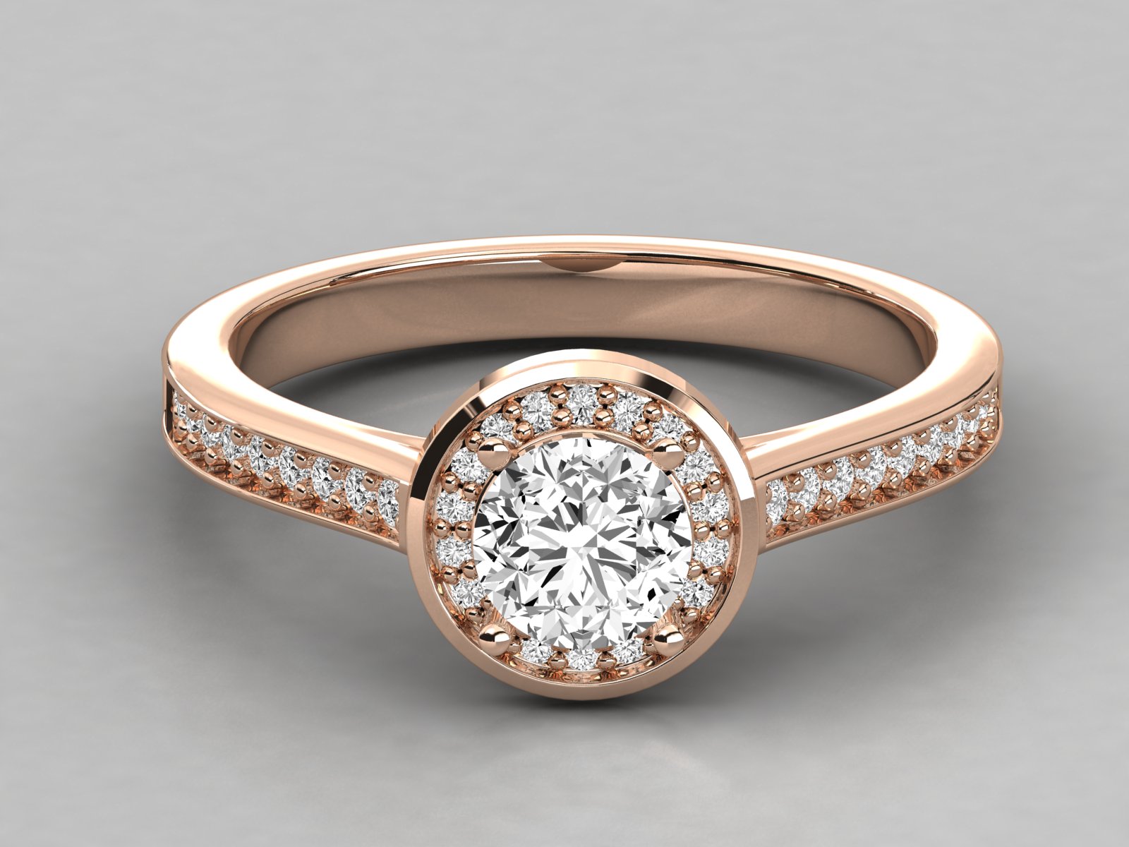 Rose Gold Plated Sterling Silver Ring