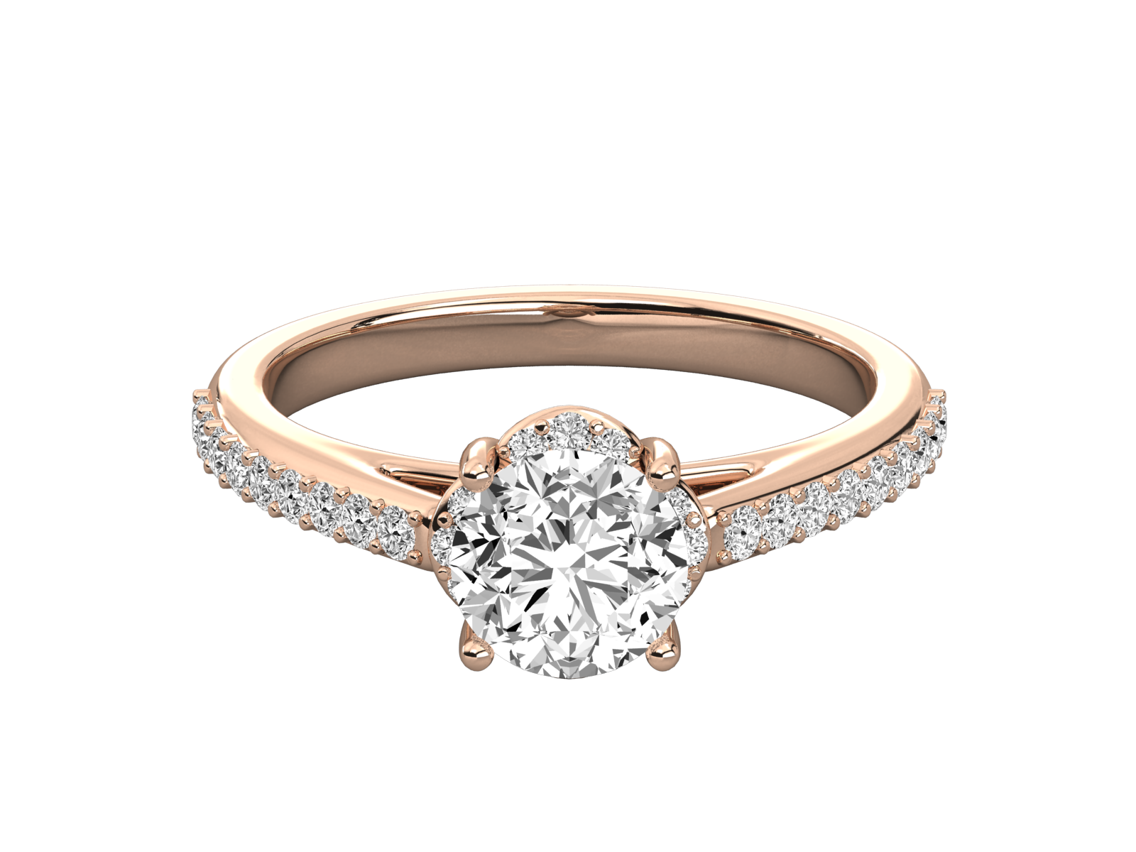 Rose Gold Plated Sterling Silver Ring
