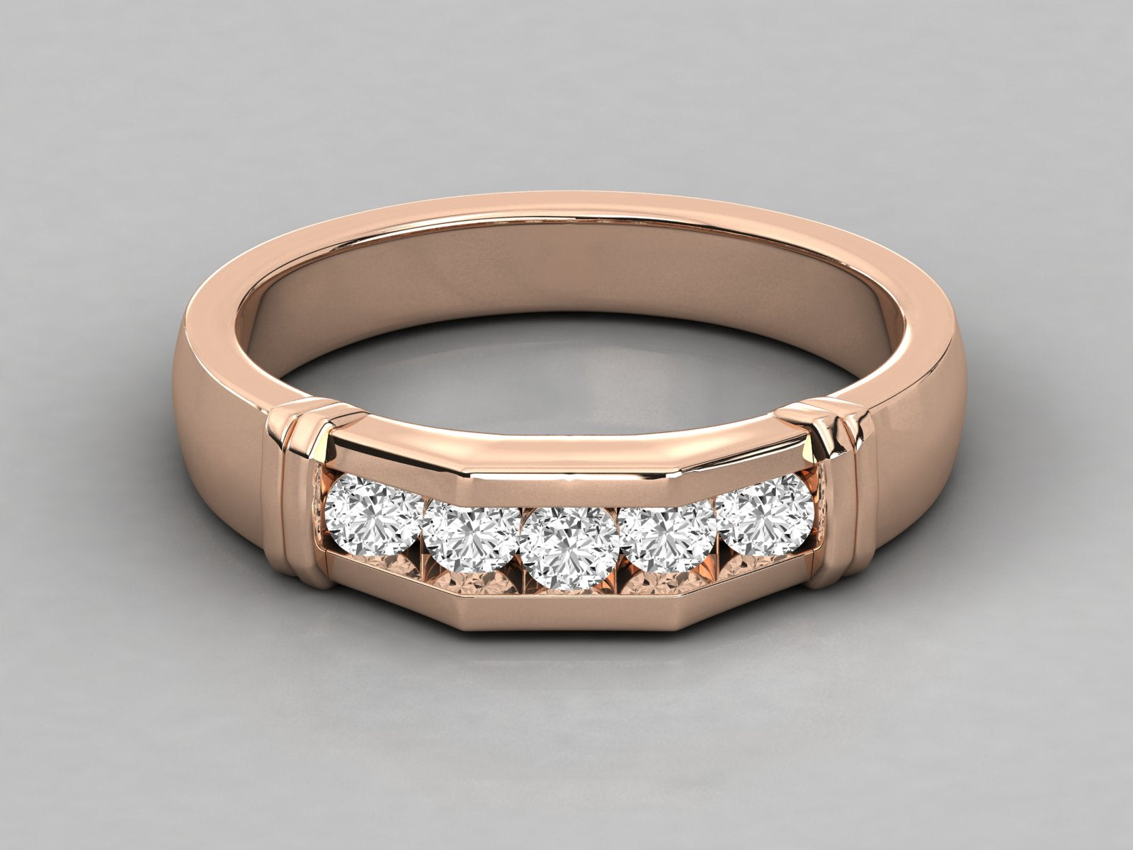 Rose Gold Plated Sterling Silver Ring