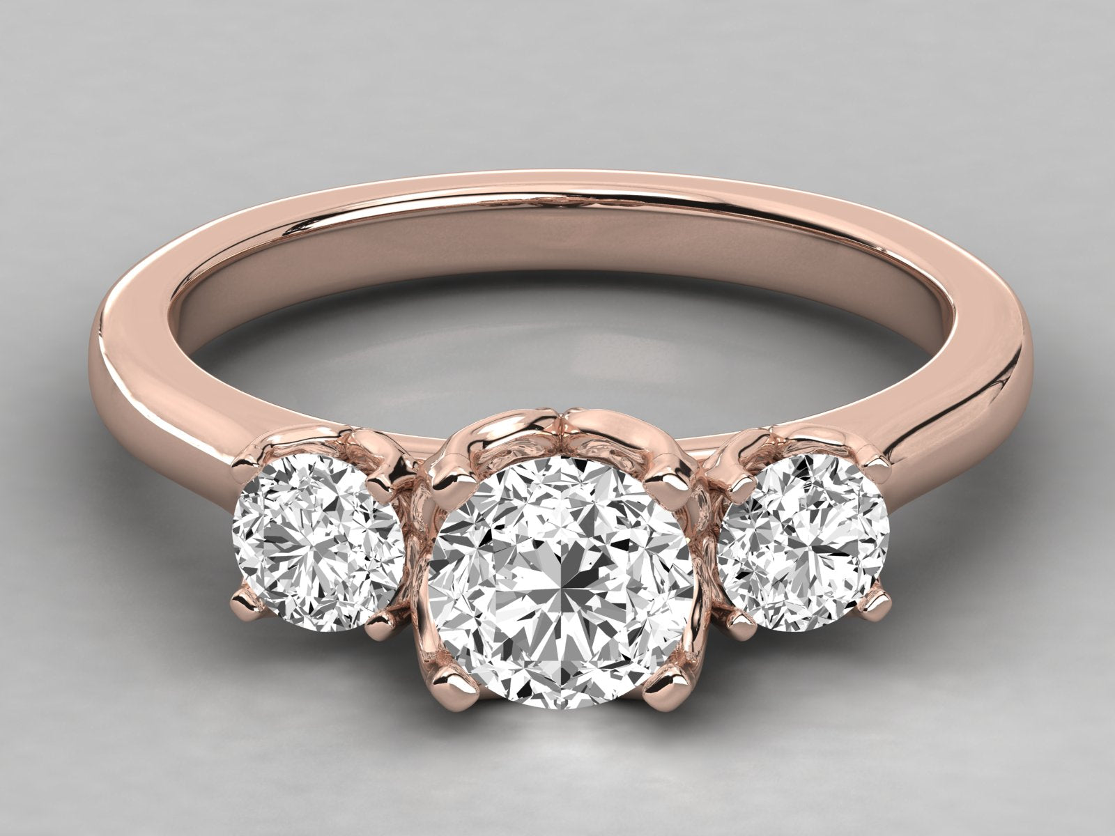 Rose Gold Plated Sterling Silver Ring