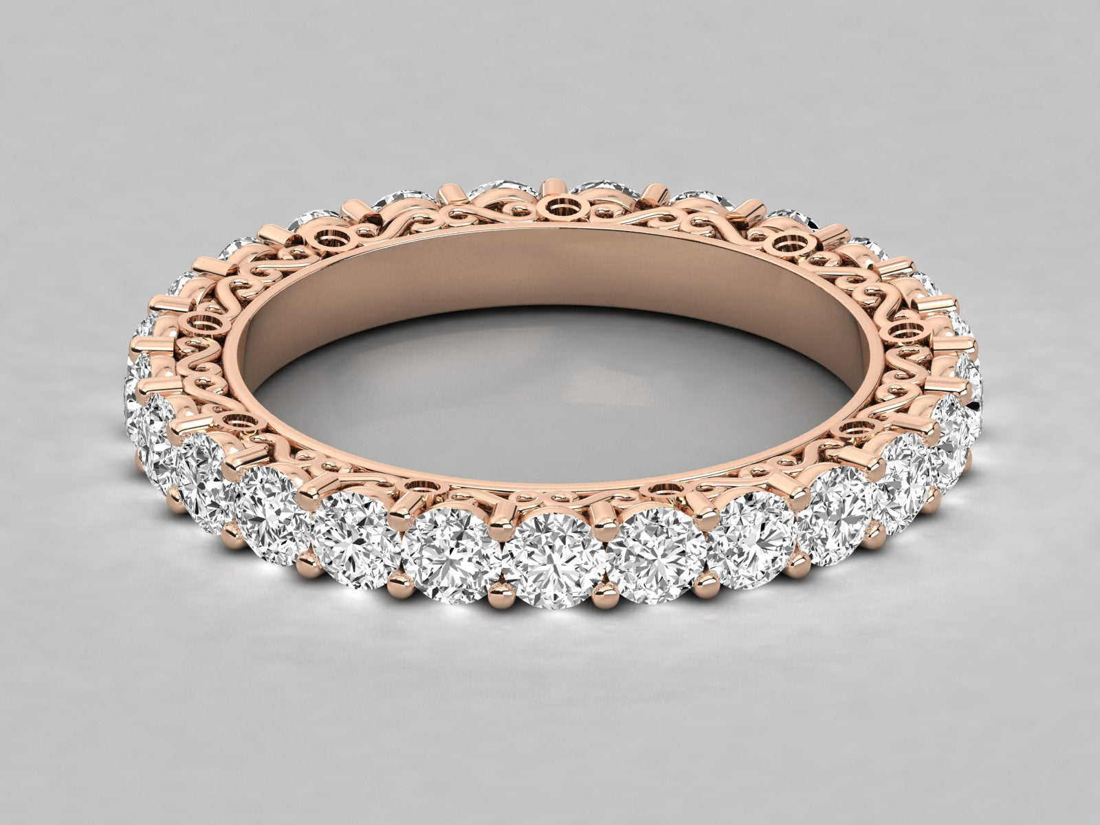 Rose Gold Plated Sterling Silver Ring