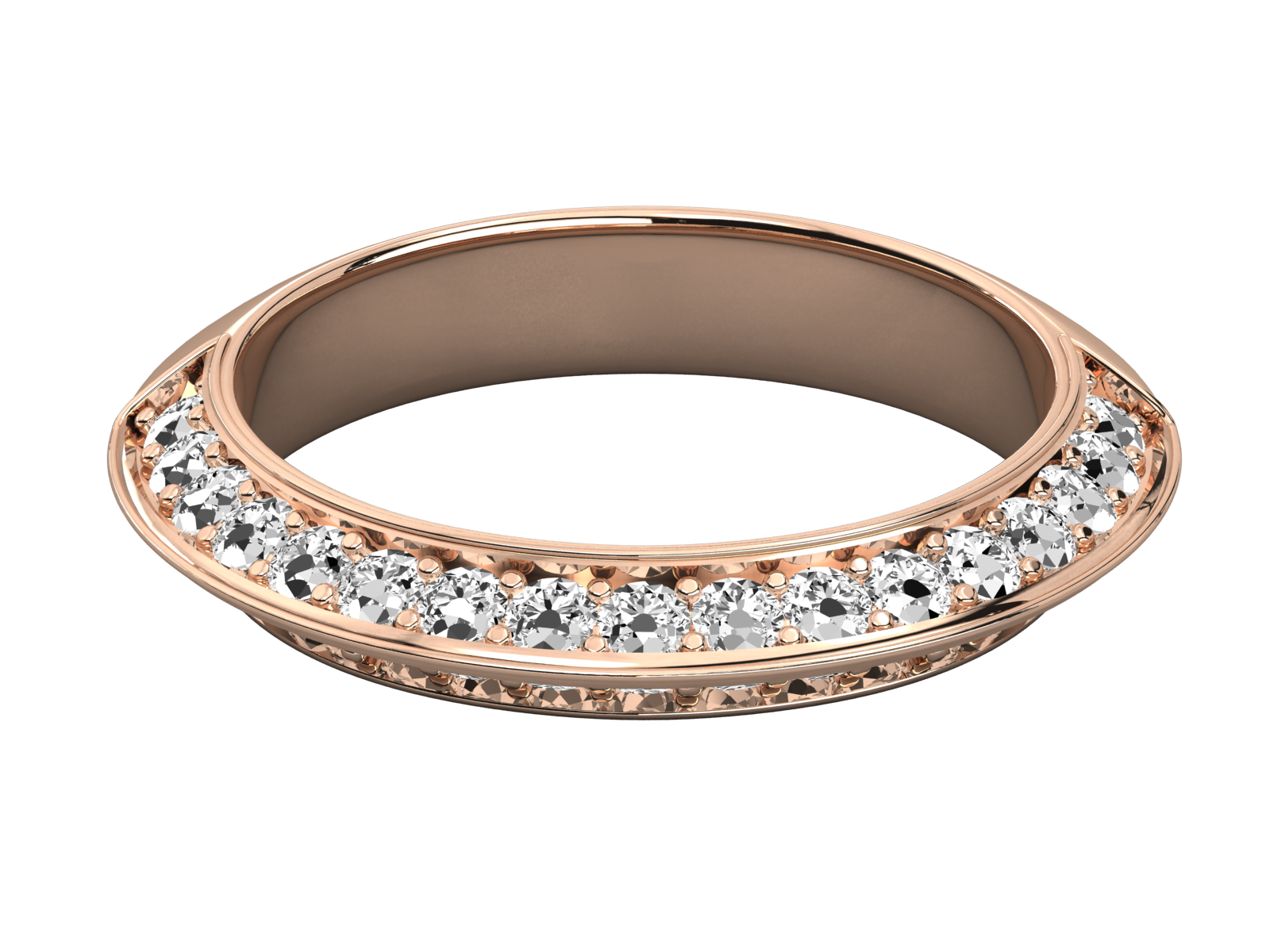 Rose Gold Plated Sterling Silver Ring