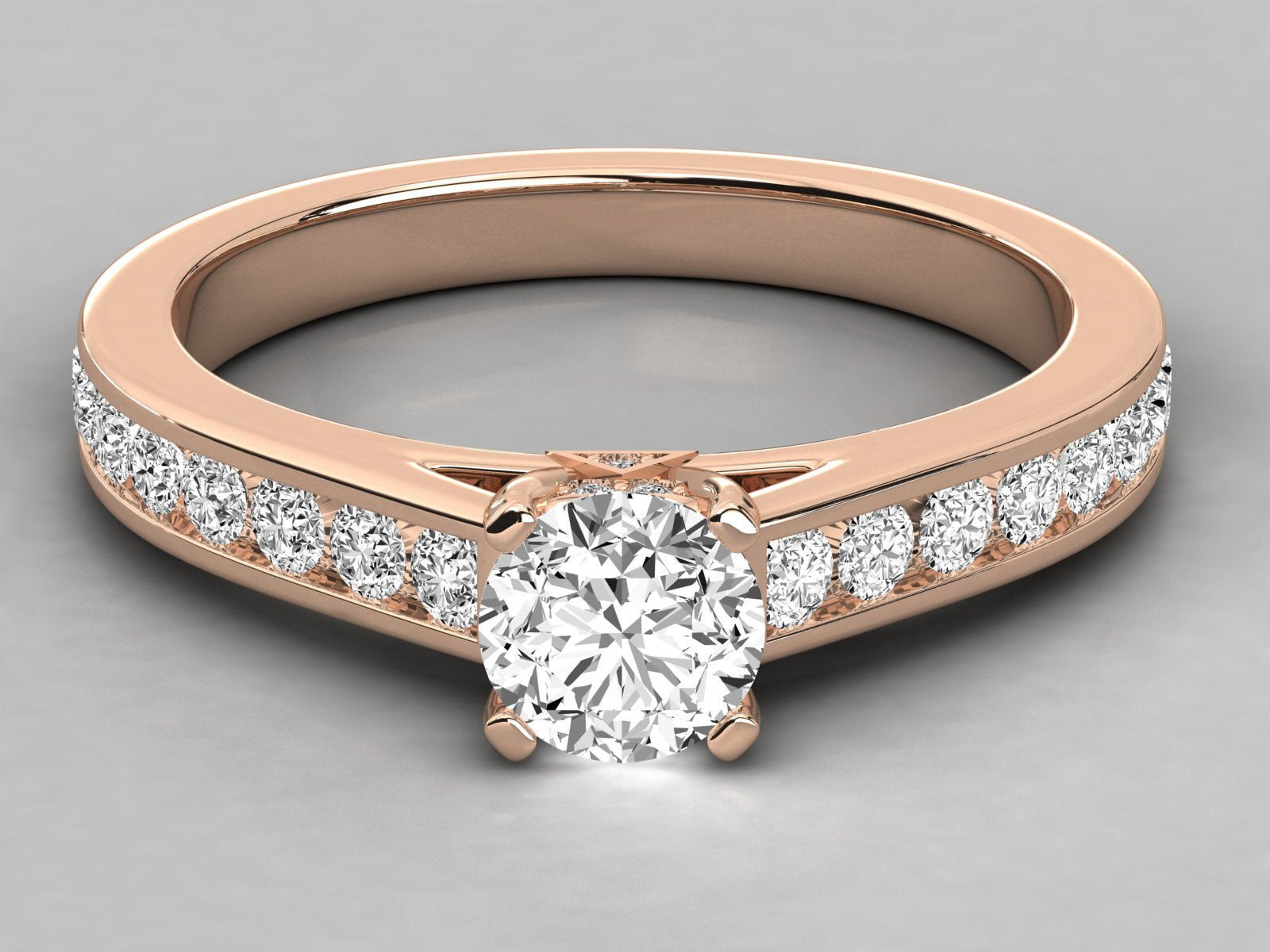 Rose Gold Plated Sterling Silver Ring