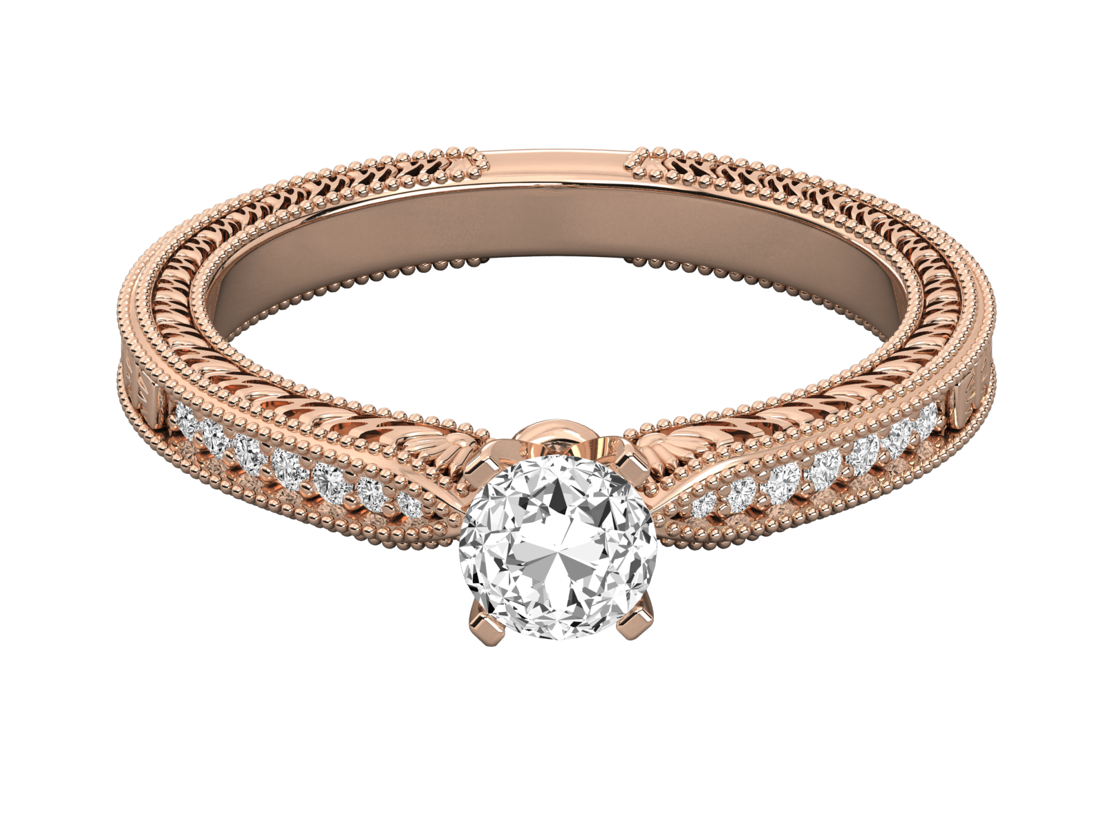 Rose Gold Plated Sterling Silver Ring