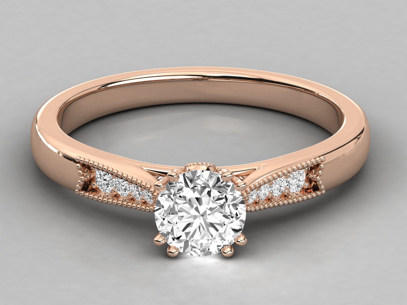 Rose Gold Plated Sterling Silver Ring