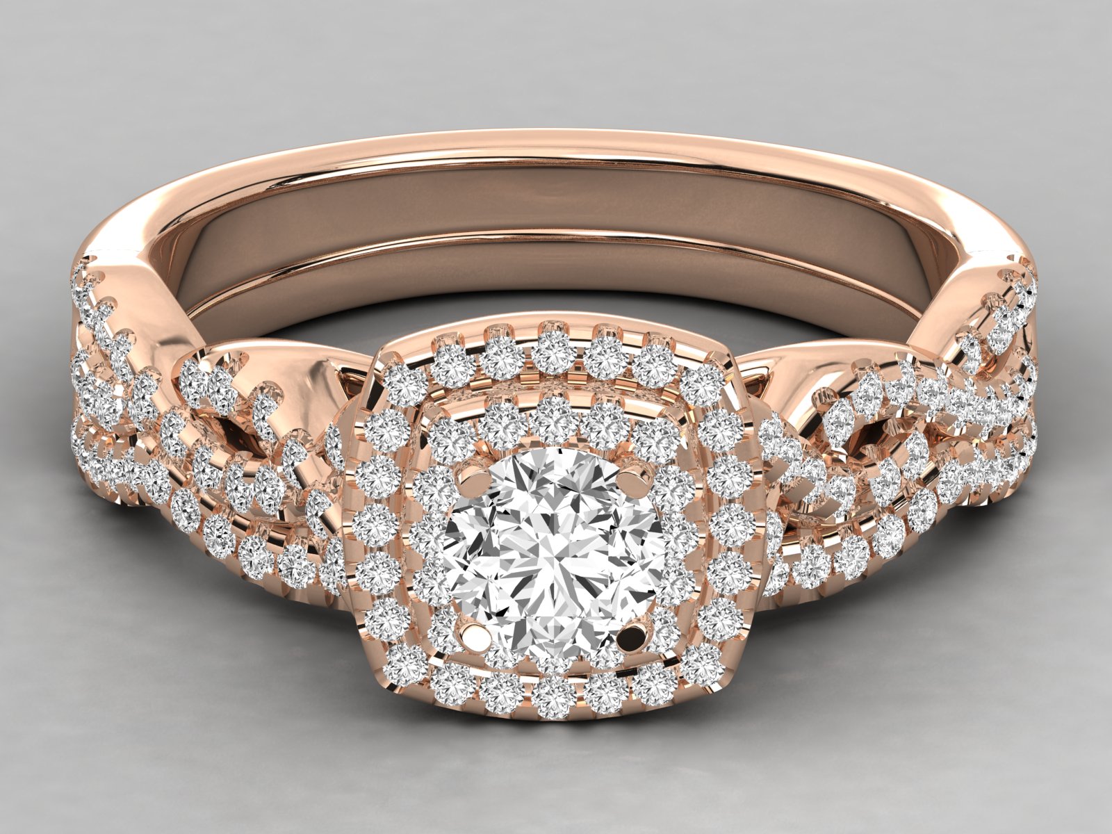 Rose Gold Plated Sterling Silver Ring