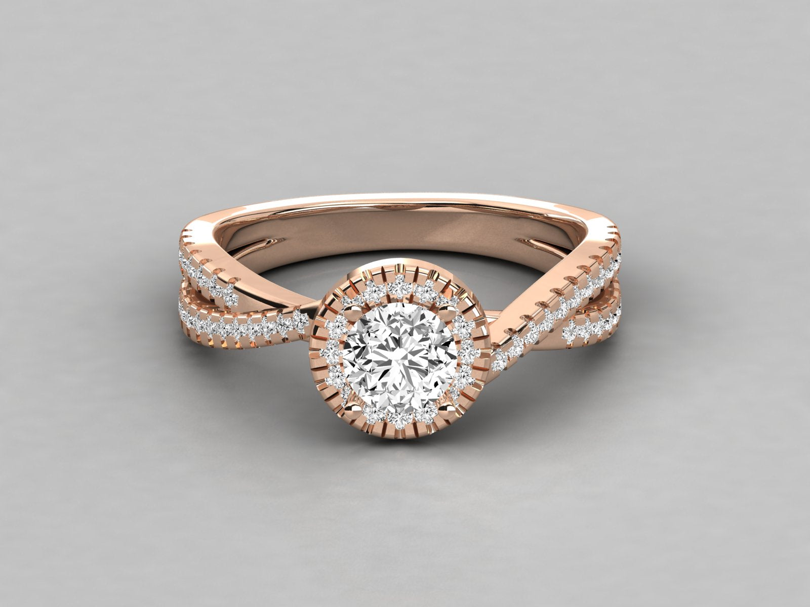 Rose Gold Plated Sterling Silver Ring