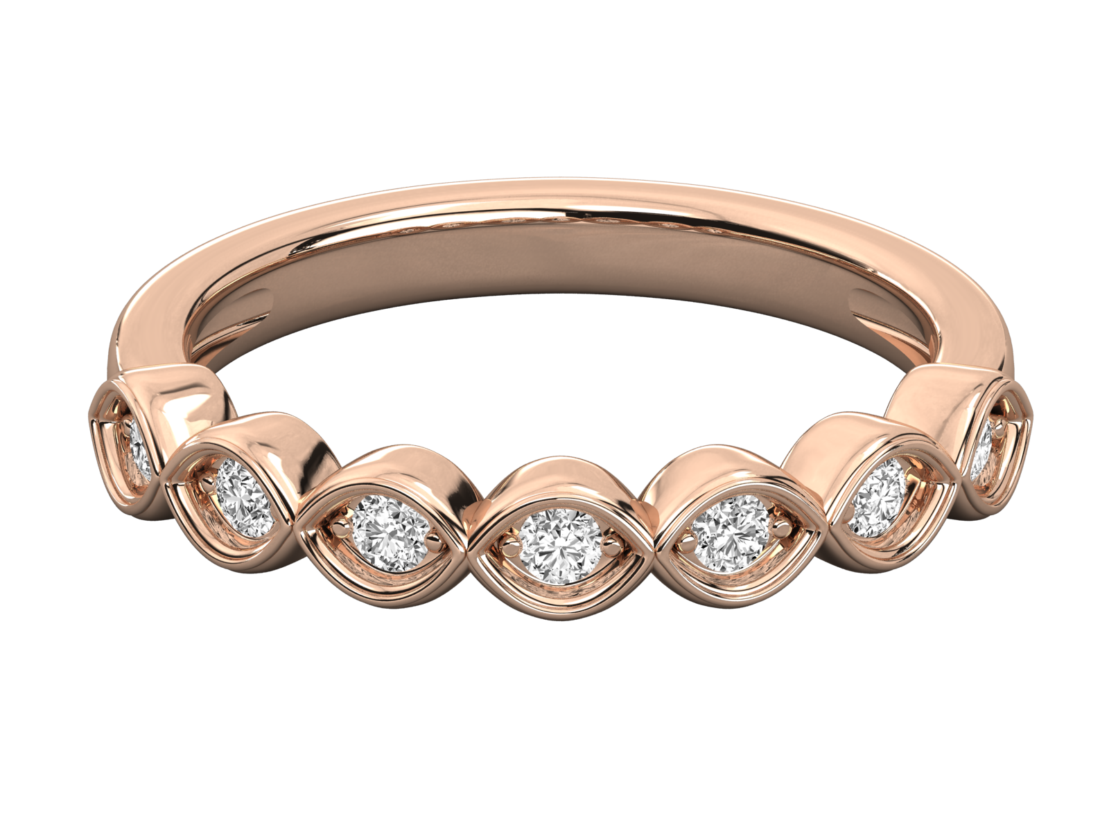 Rose Gold Plated Sterling Silver Ring