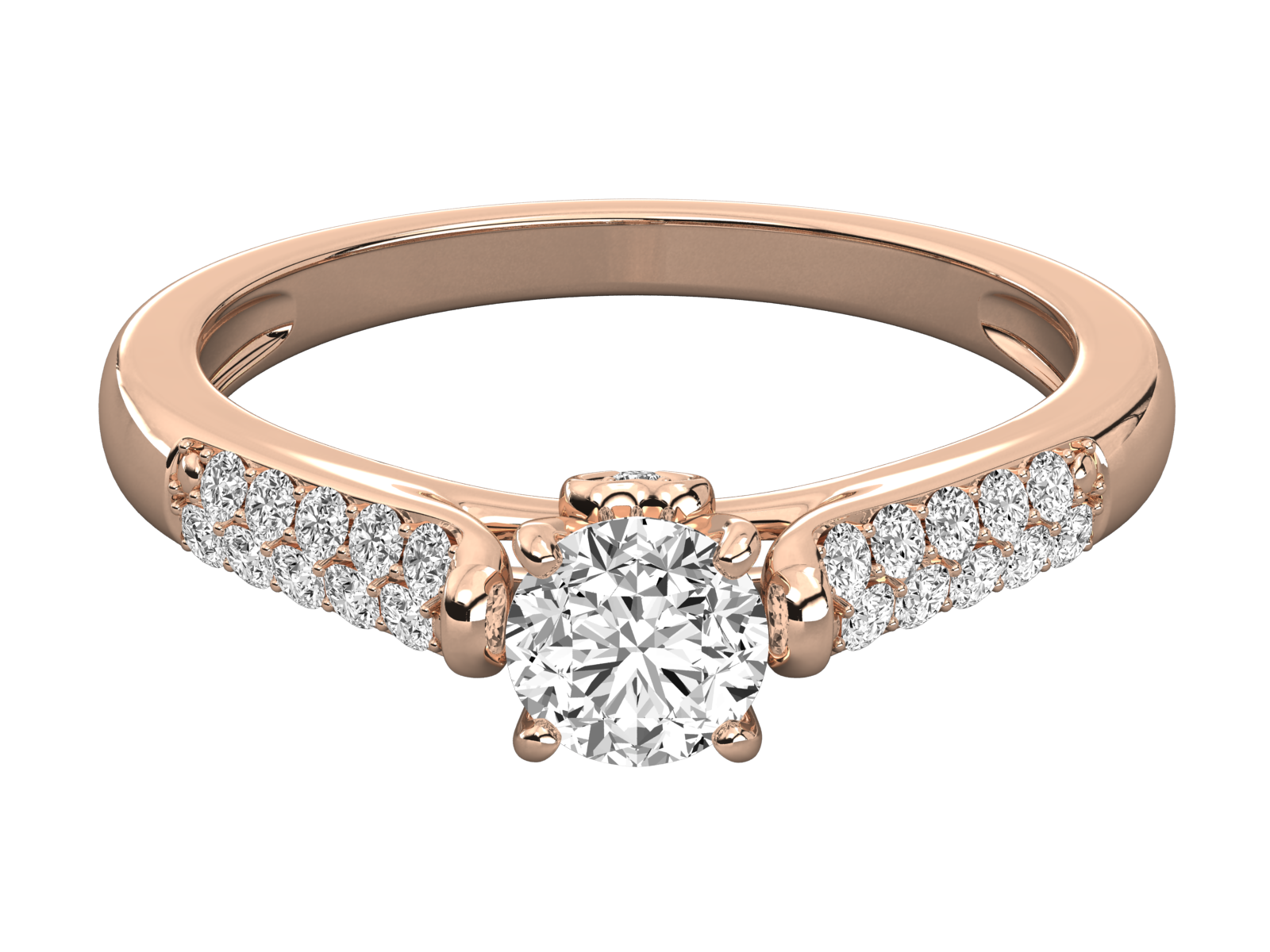 Rose Gold Plated Sterling Silver Ring
