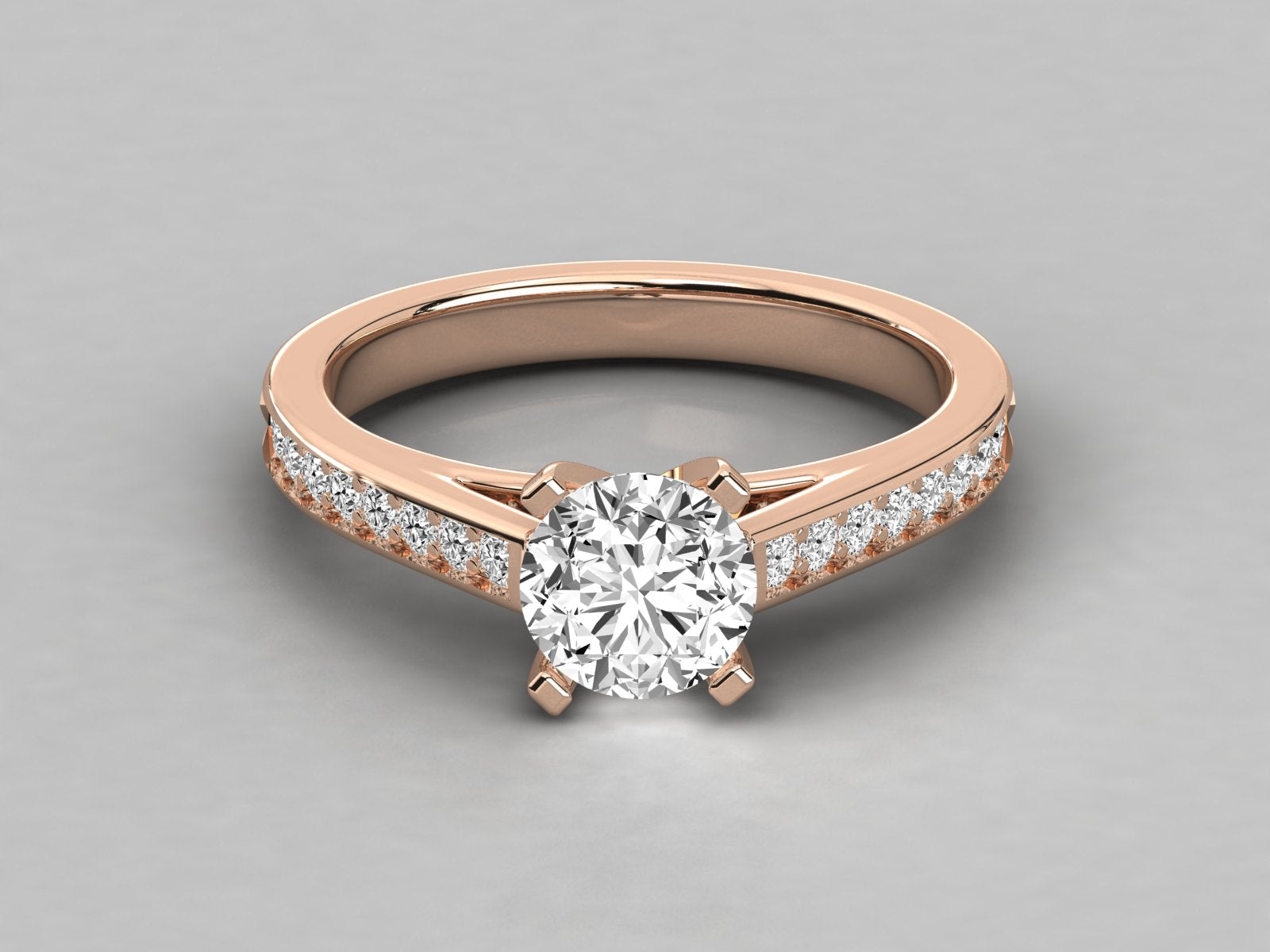 Rose Gold Plated Sterling Silver Ring