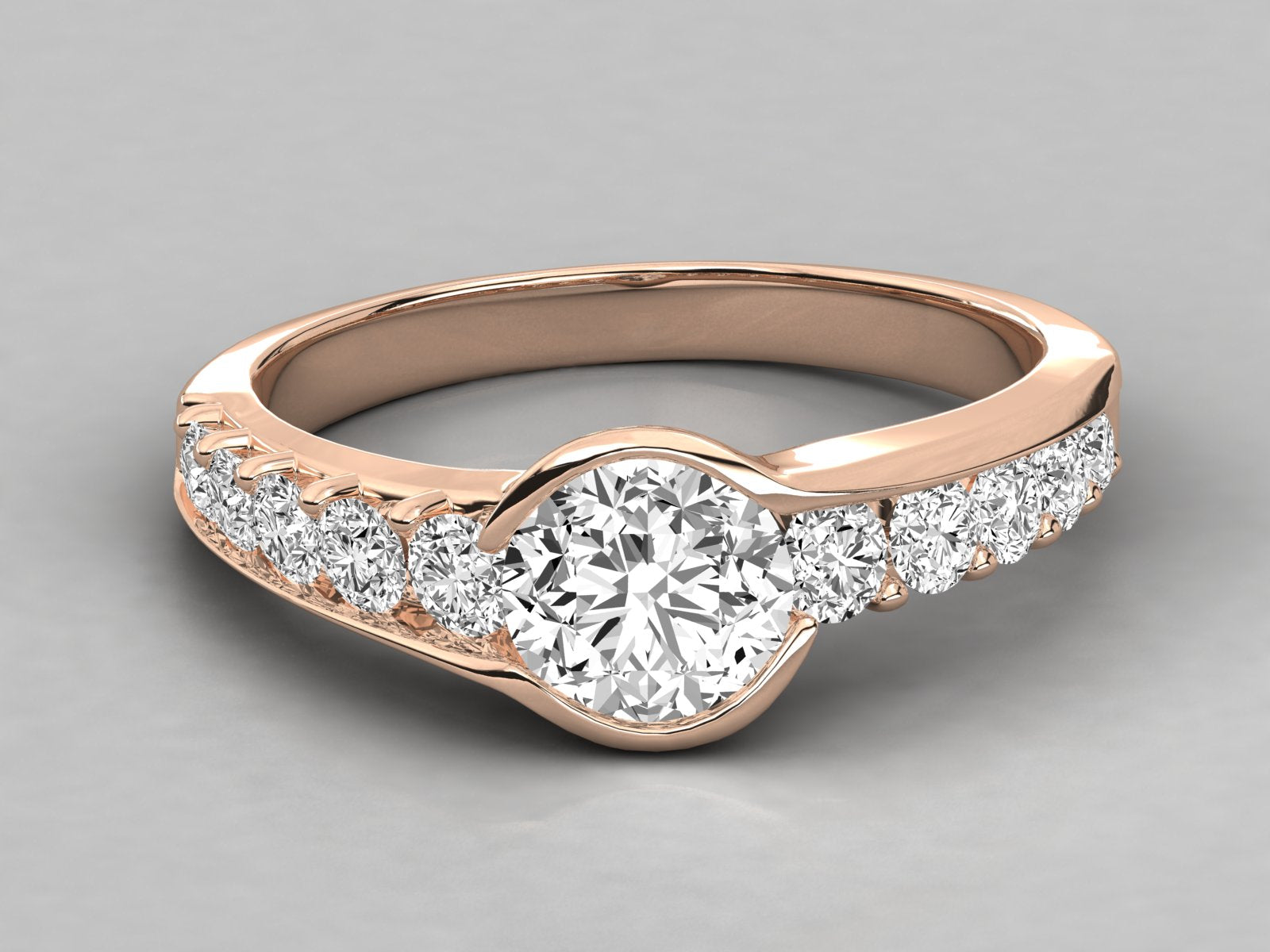 Rose Gold Plated Sterling Silver Ring