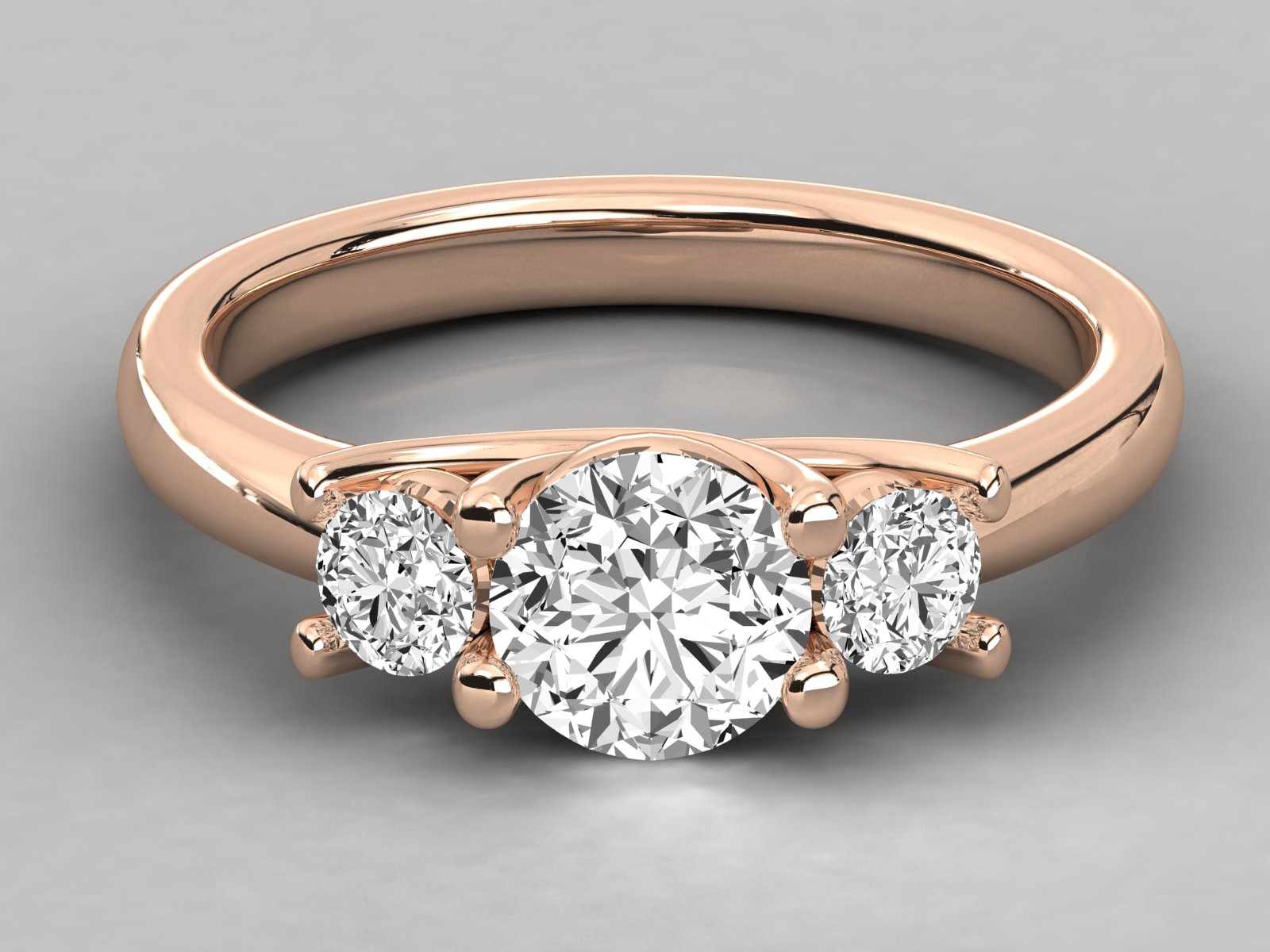 Rose Gold Plated Sterling Silver Ring