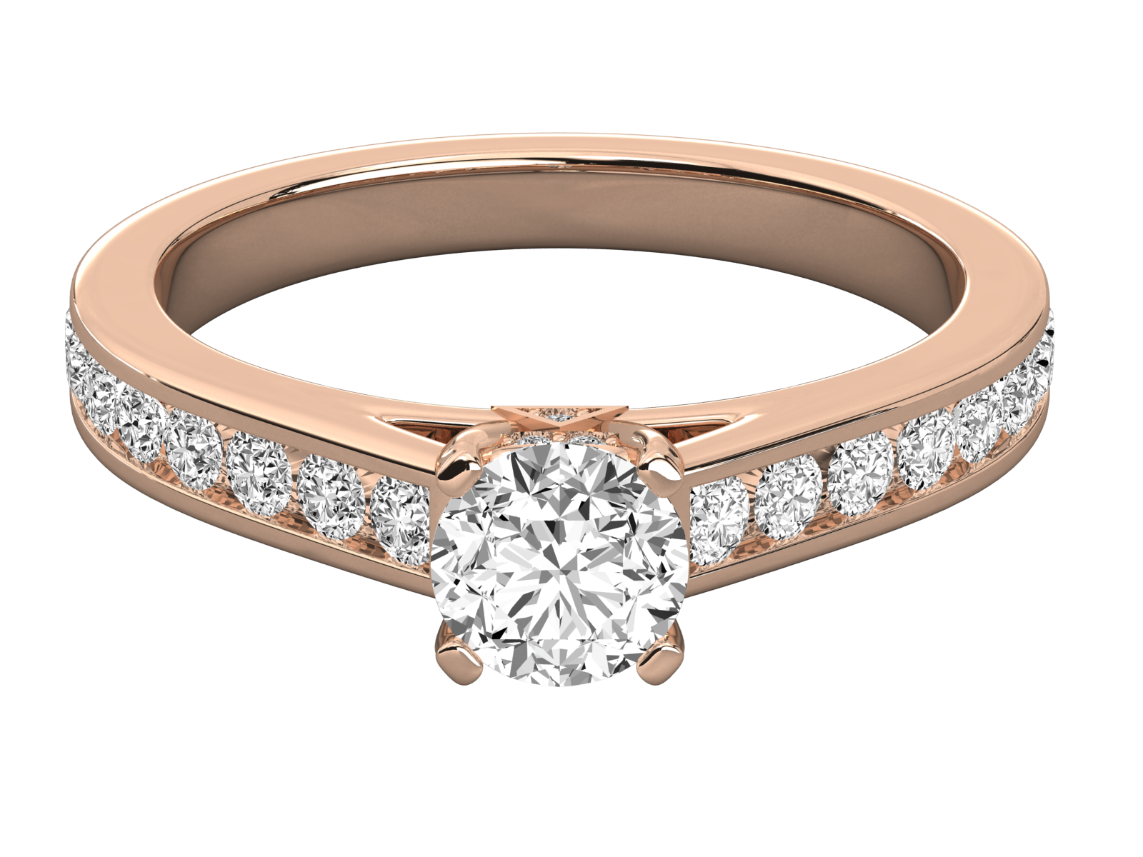 Rose Gold Plated Sterling Silver Ring