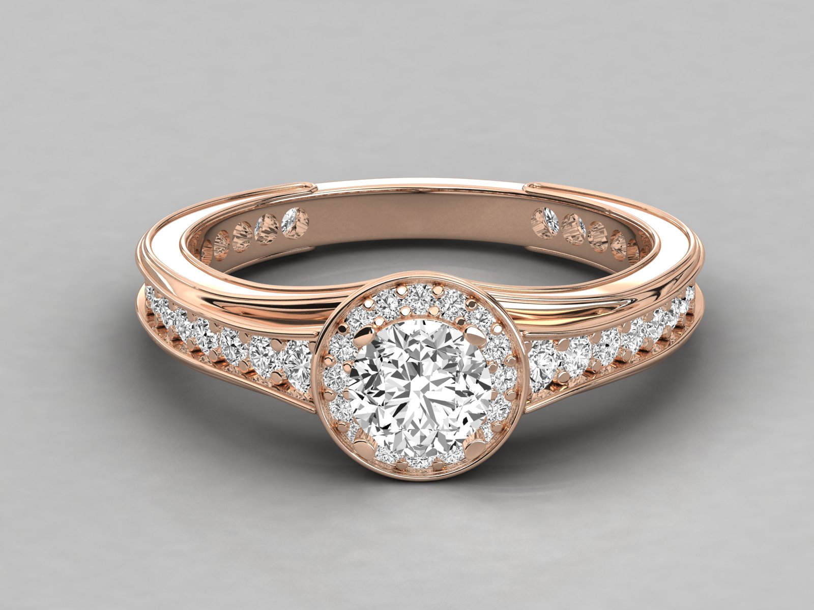Rose Gold Plated Sterling Silver Ring
