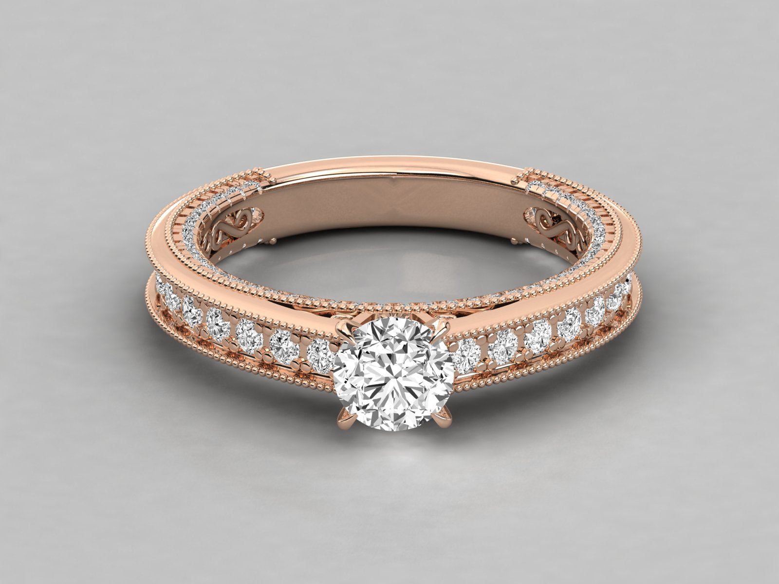 Rose Gold Plated Sterling Silver Ring
