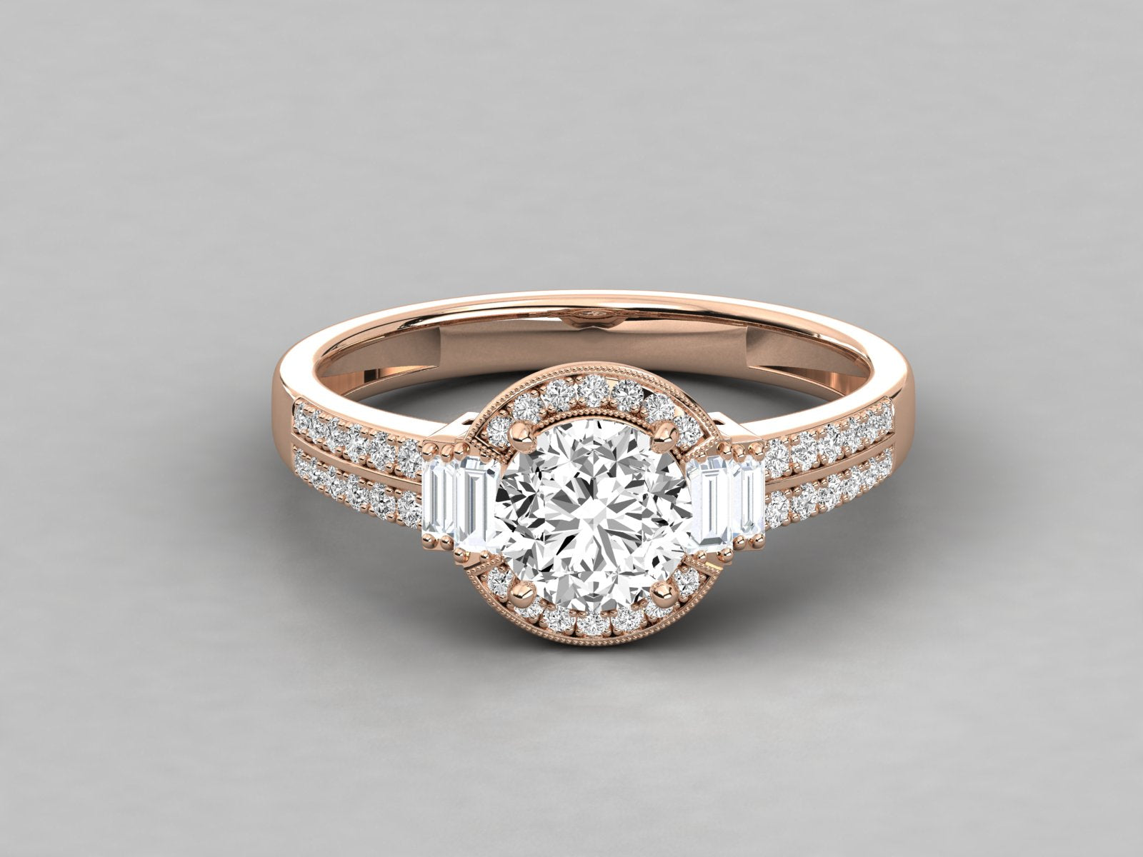Rose Gold Plated Sterling Silver Ring