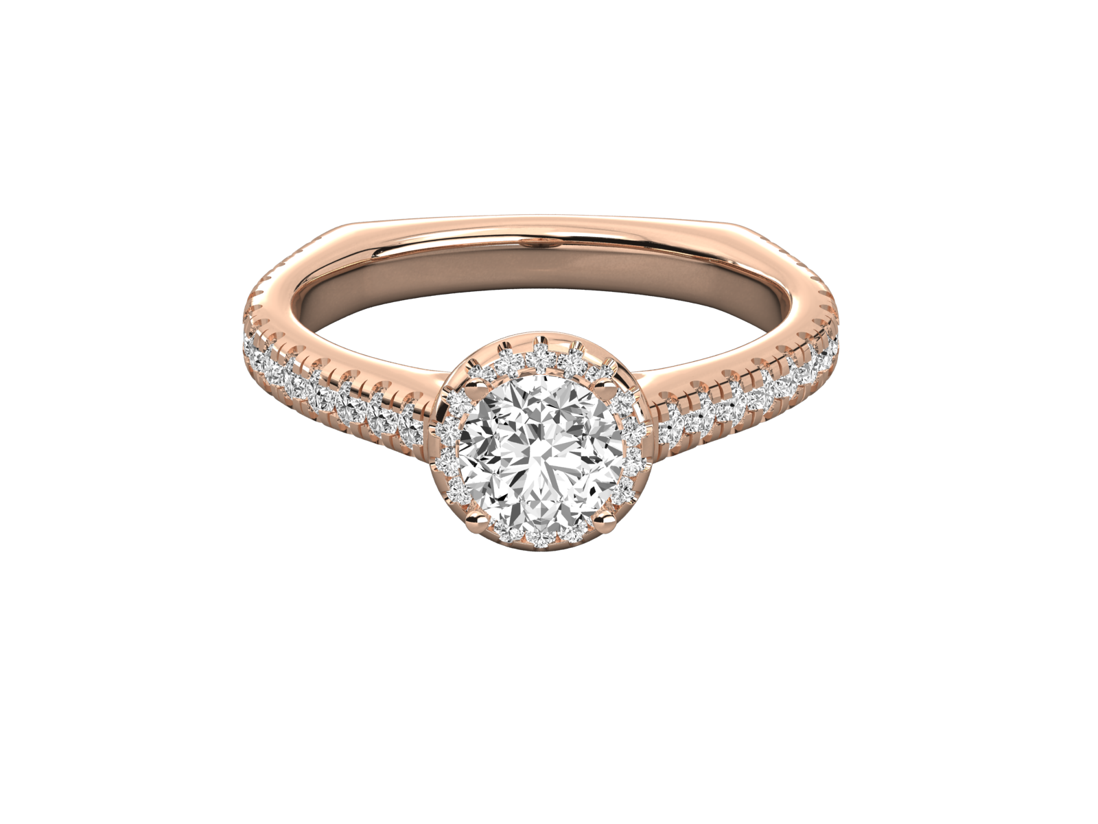 Rose Gold Plated Sterling Silver Ring