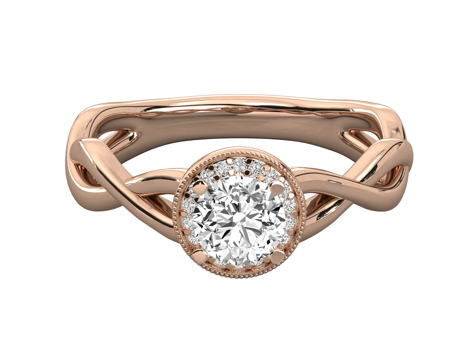 Rose Gold Plated Sterling Silver Ring