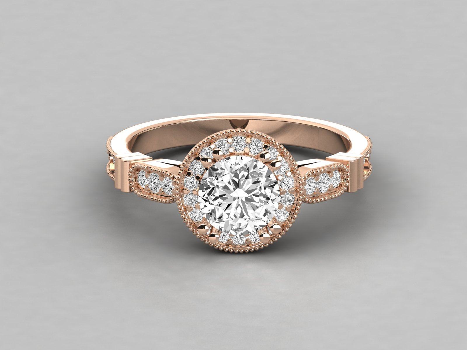 Rose Gold Plated Sterling Silver Ring