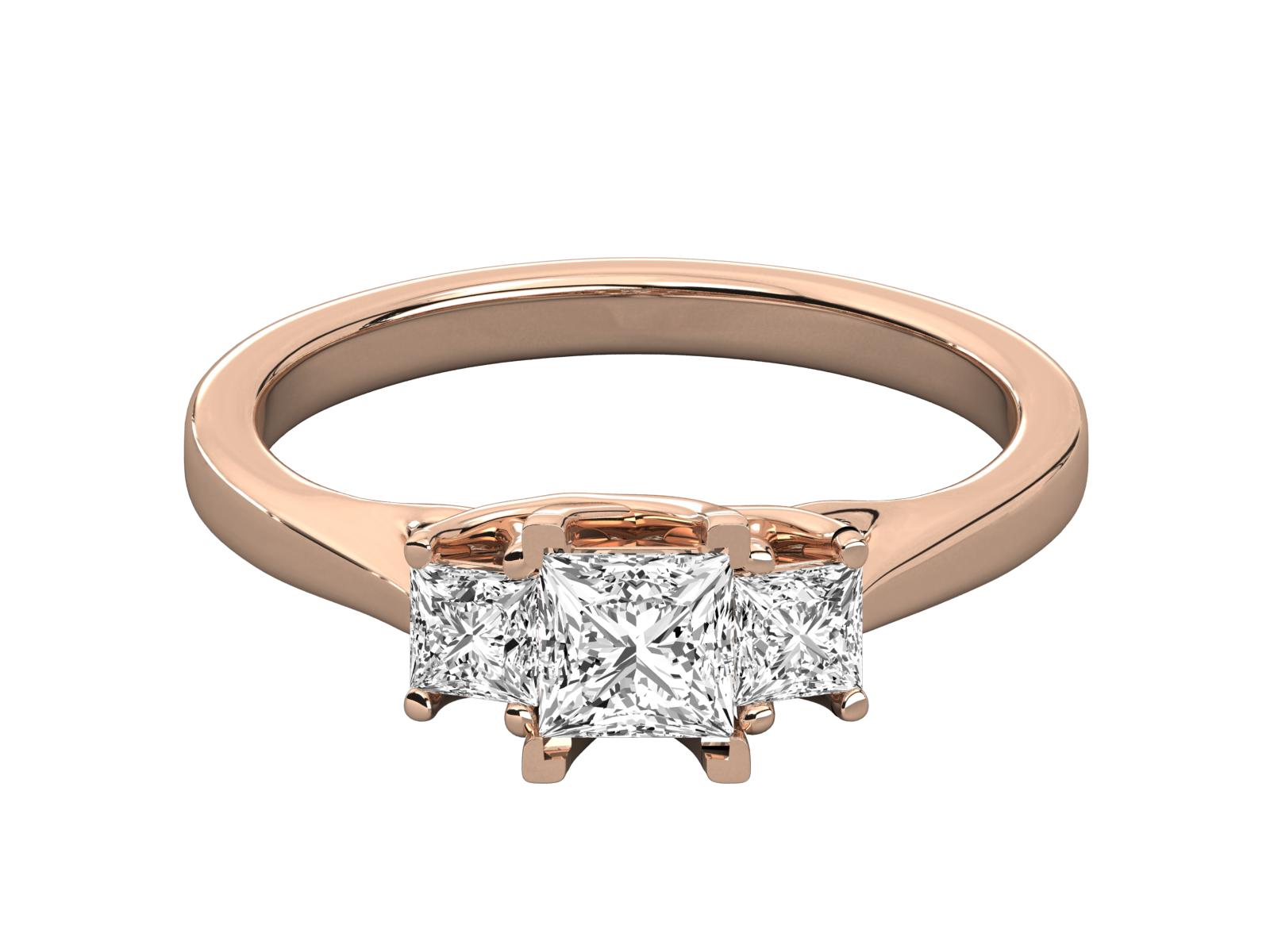 Rose Gold Plated Sterling Silver Ring