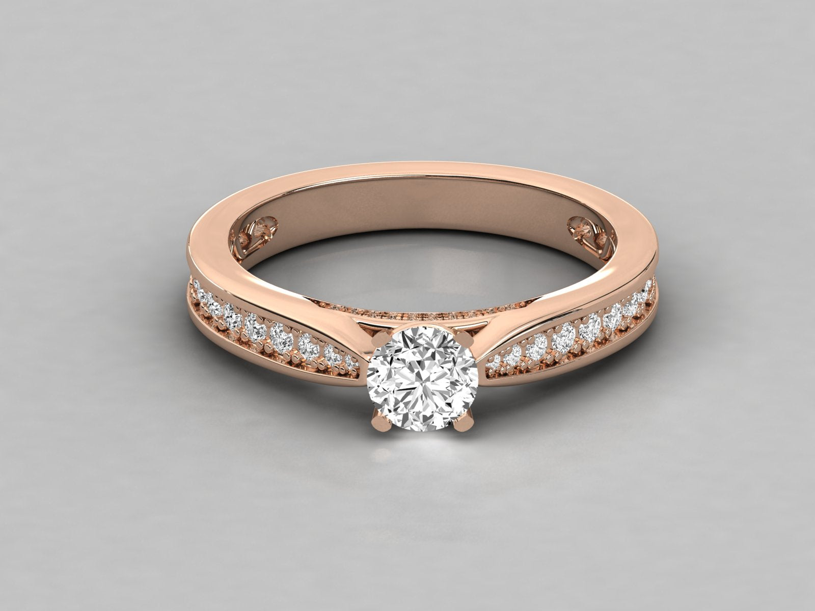 Rose Gold Plated Sterling Silver Ring