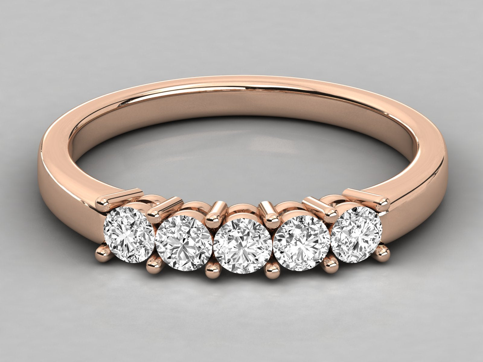 Rose Gold Plated Sterling Silver Ring