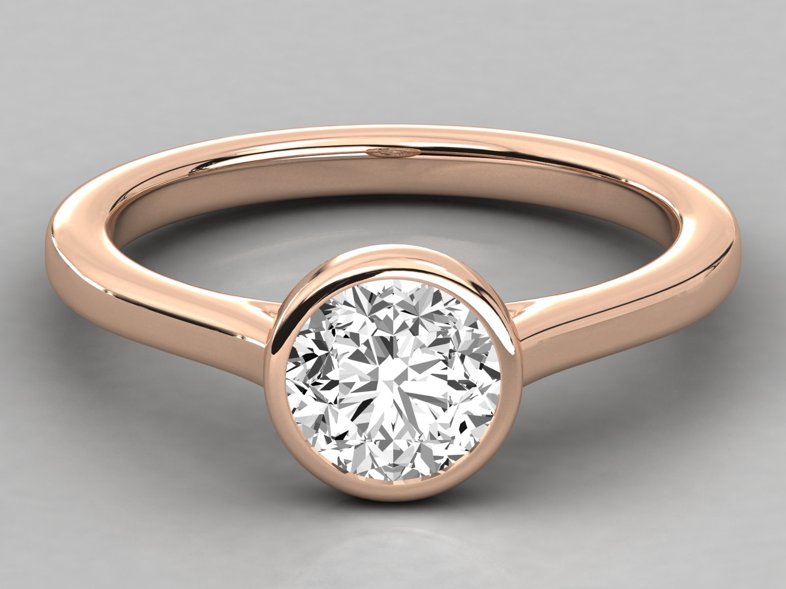Rose Gold Plated Sterling Silver Ring