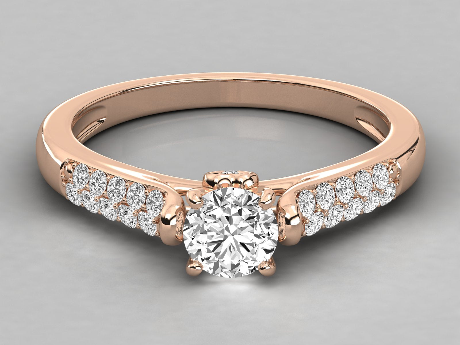 Rose Gold Plated Sterling Silver Ring