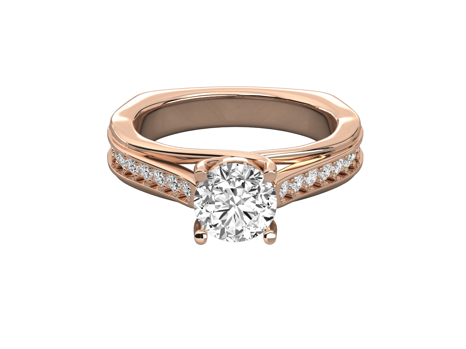 Rose Gold Plated Sterling Silver Ring