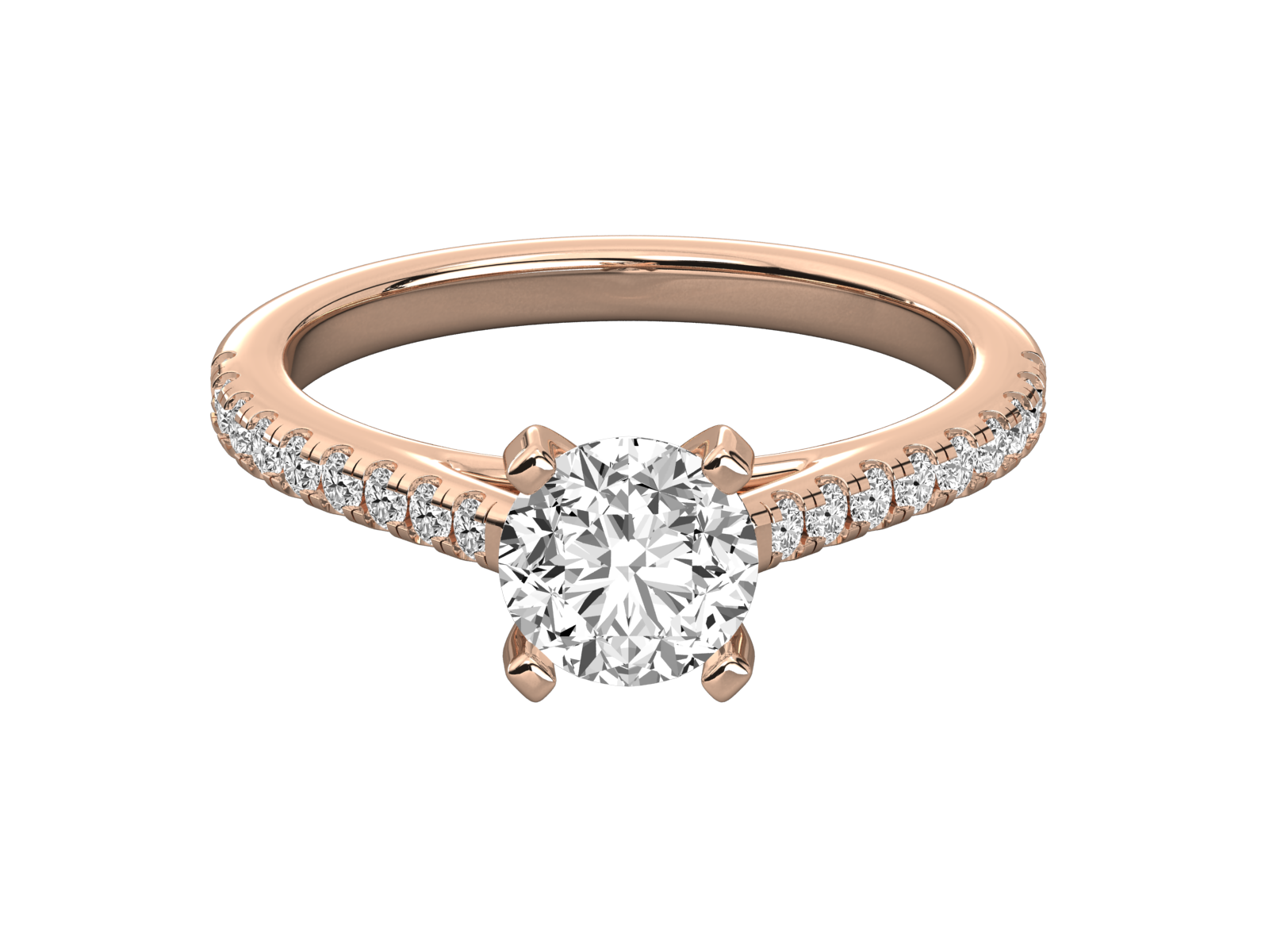 Rose Gold Plated Sterling Silver Ring