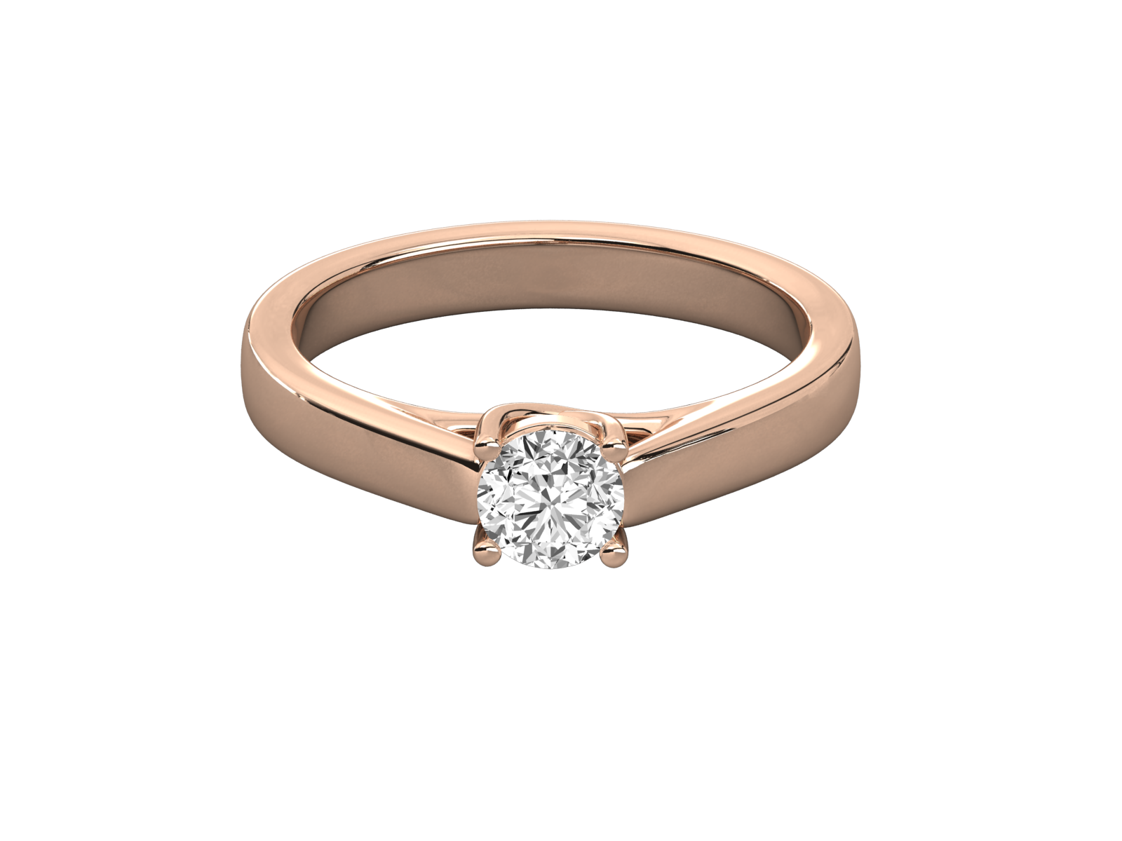 Rose Gold Plated Sterling Silver Ring