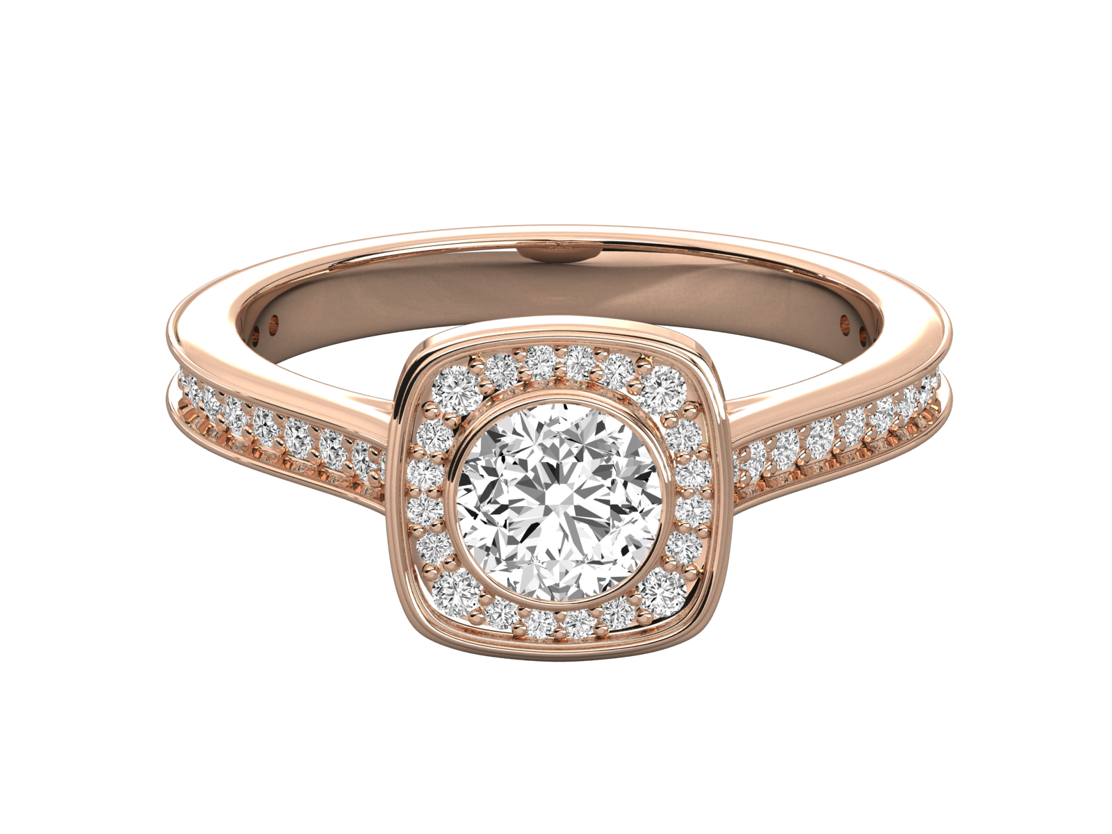 Rose Gold Plated Sterling Silver Ring