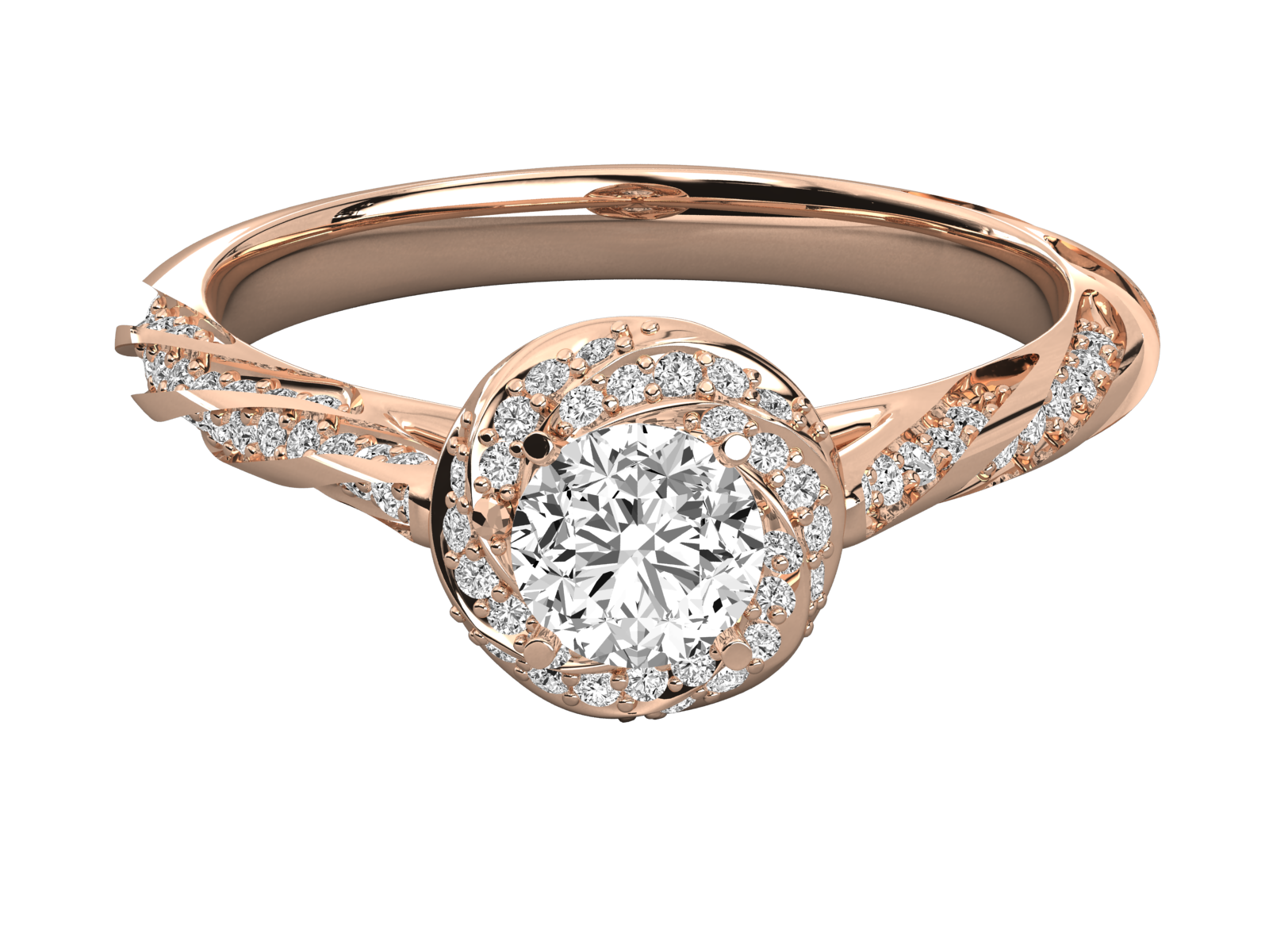 Rose Gold Plated Sterling Silver Ring