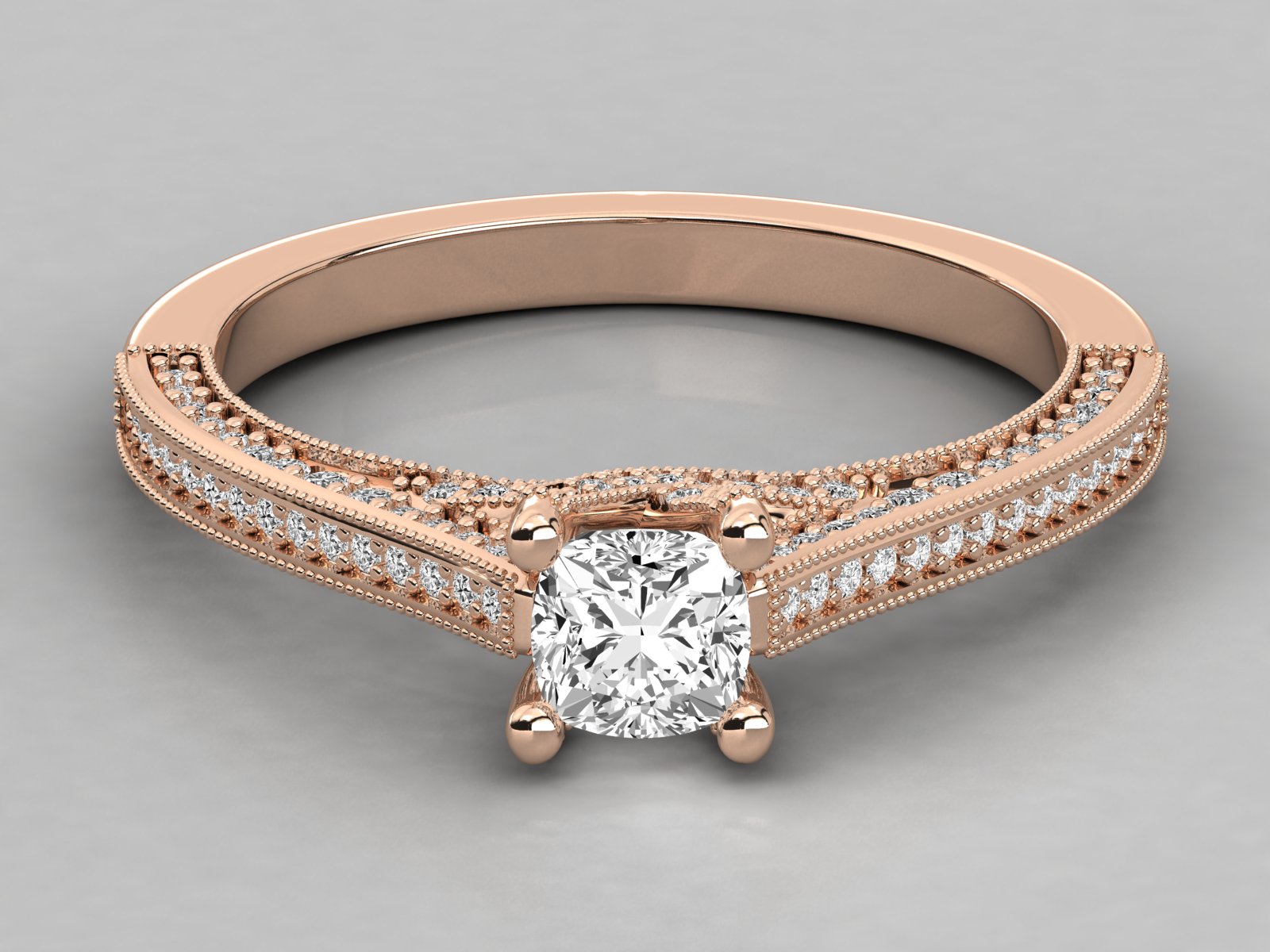 Rose Gold Plated Sterling Silver Ring