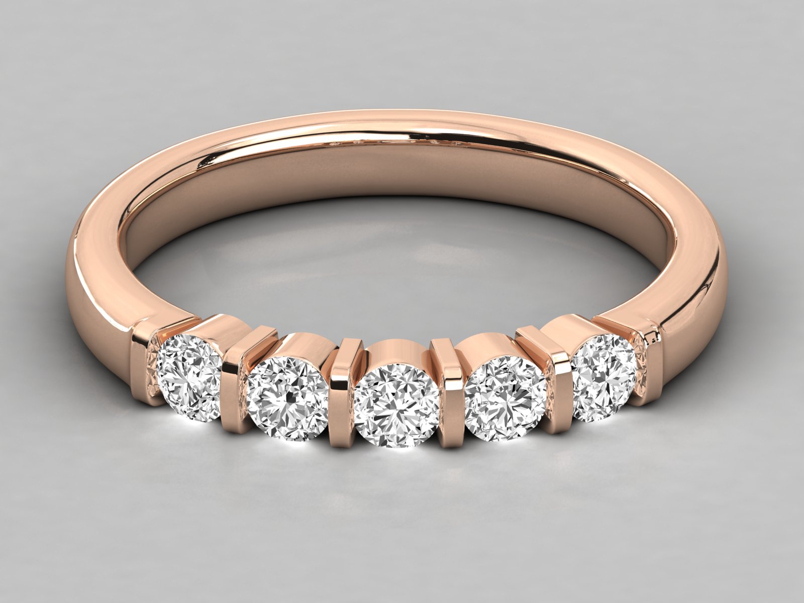 Rose Gold Plated Sterling Silver Ring