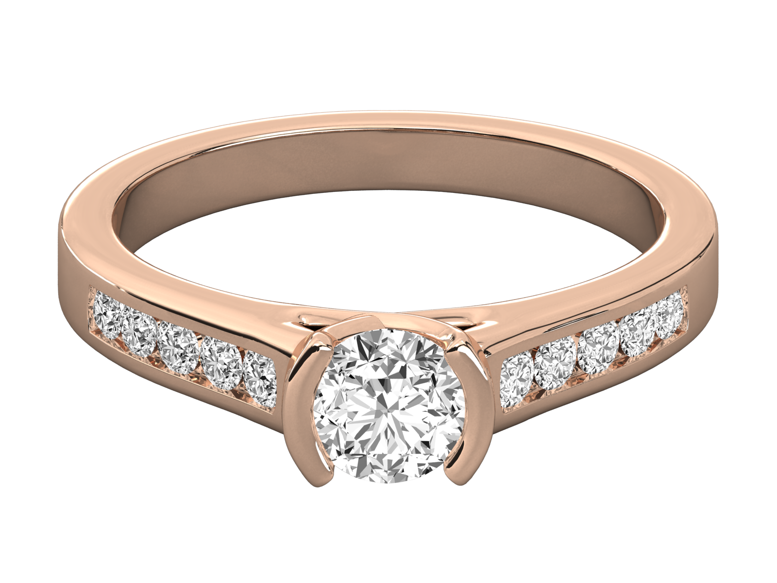 Rose Gold Plated Sterling Silver Ring