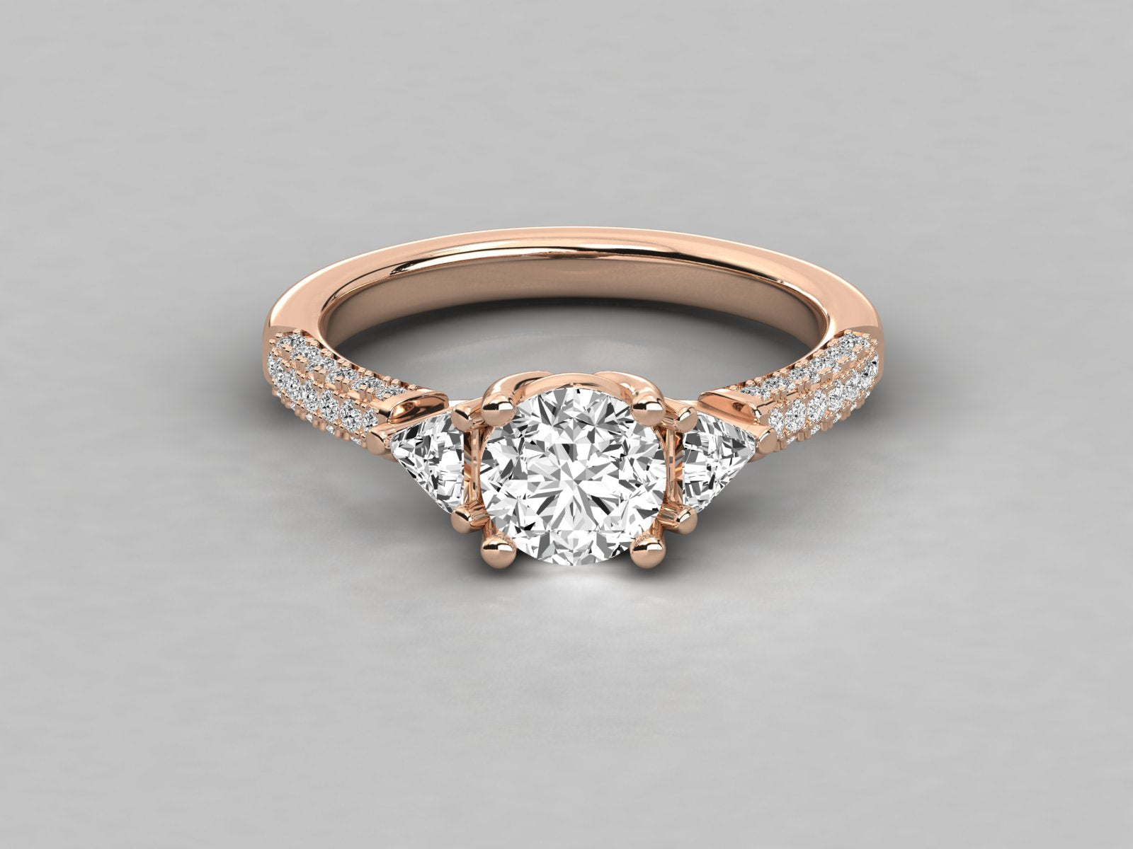 Rose Gold Plated Sterling Silver Ring