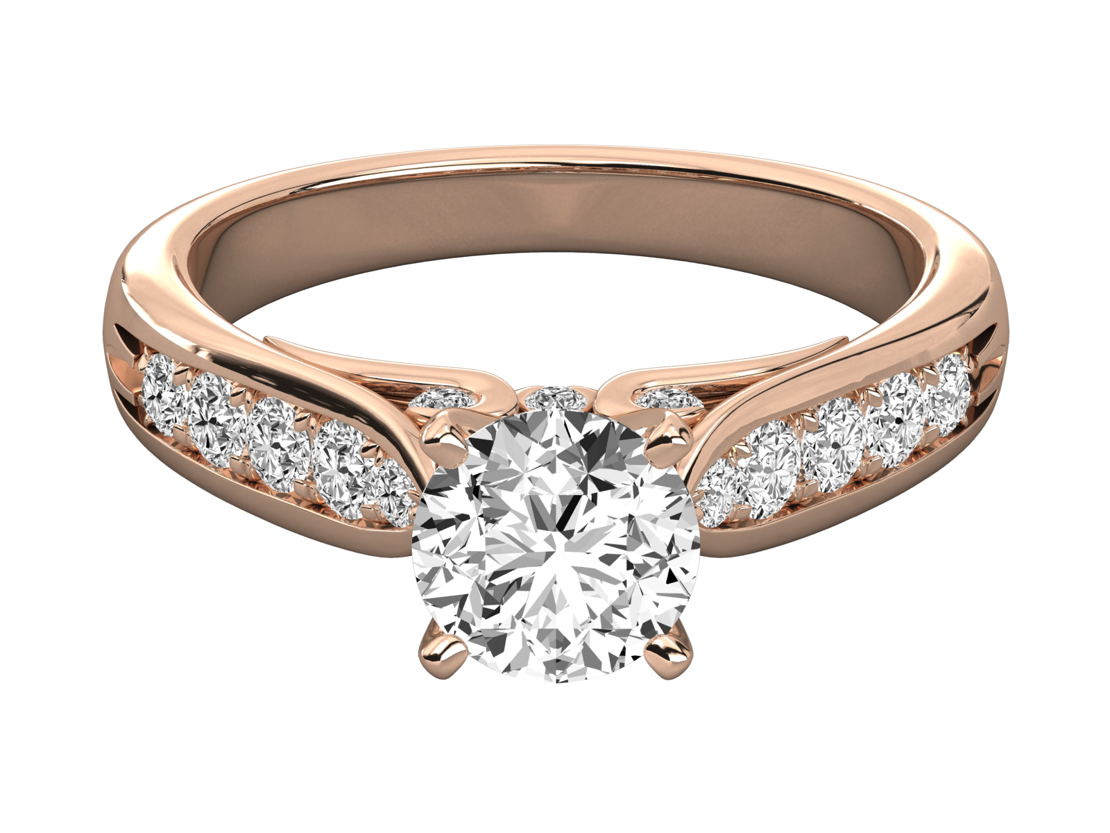 Rose Gold Plated Sterling Silver Ring