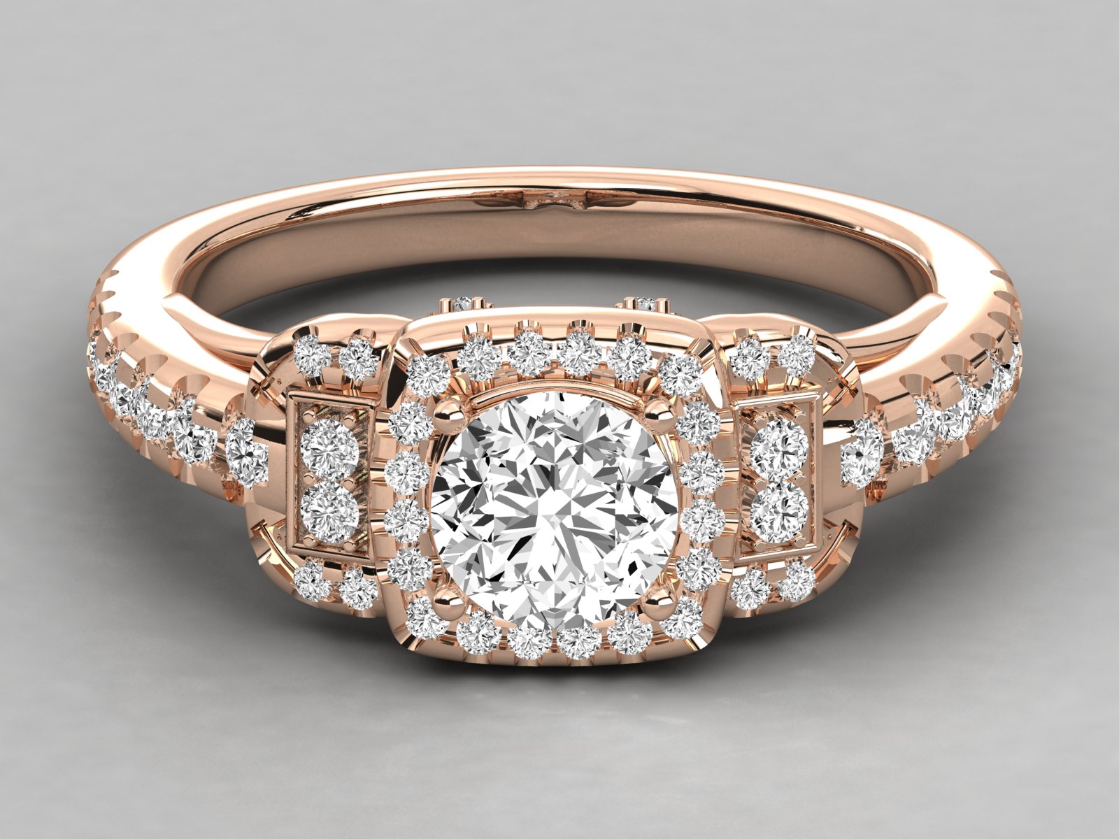 Rose Gold Plated Sterling Silver Ring