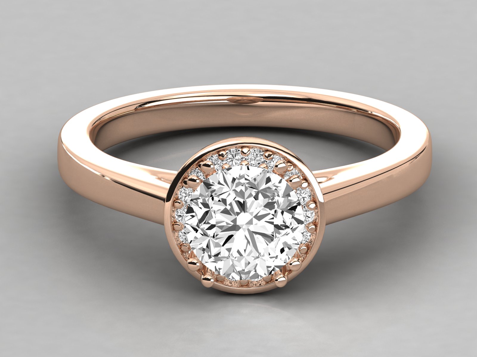 Rose Gold Plated Sterling Silver Ring