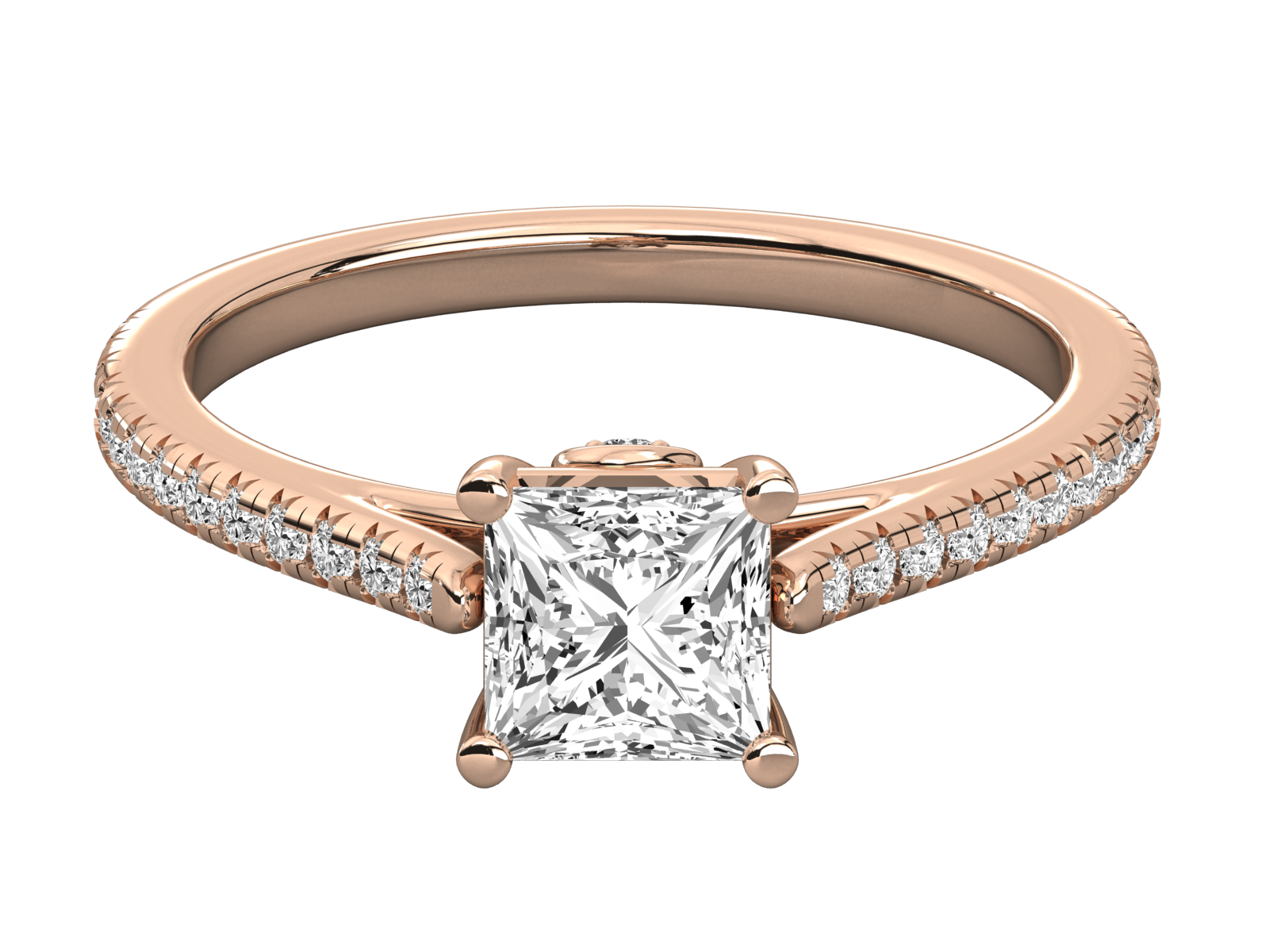 Rose Gold Plated Sterling Silver Ring
