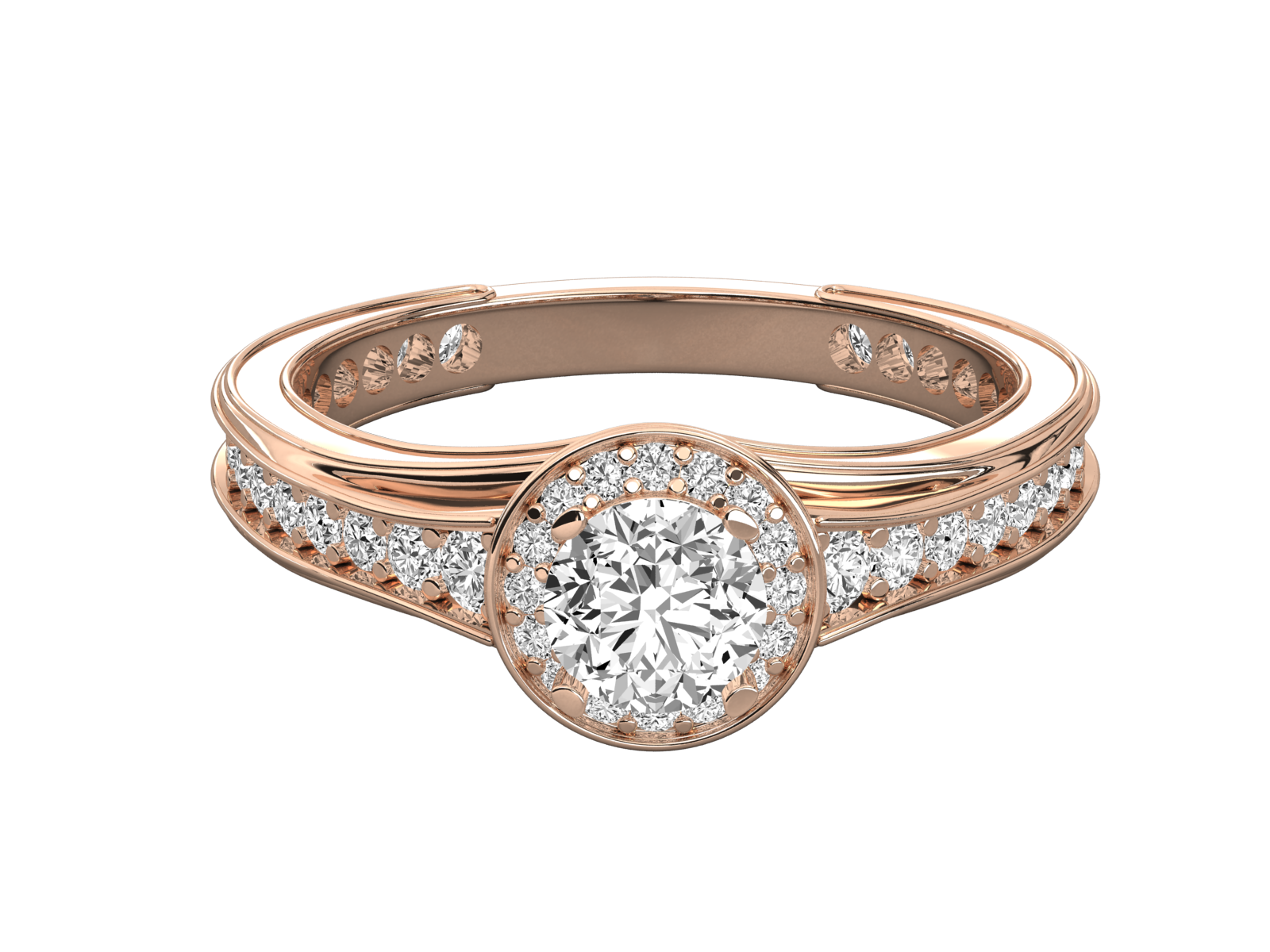 Rose Gold Plated Sterling Silver Ring