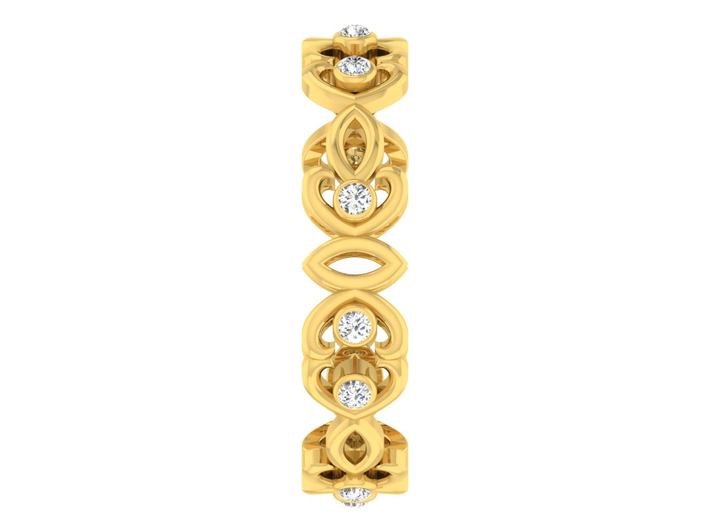 Yellow Gold Plated Sterling Silver Ring