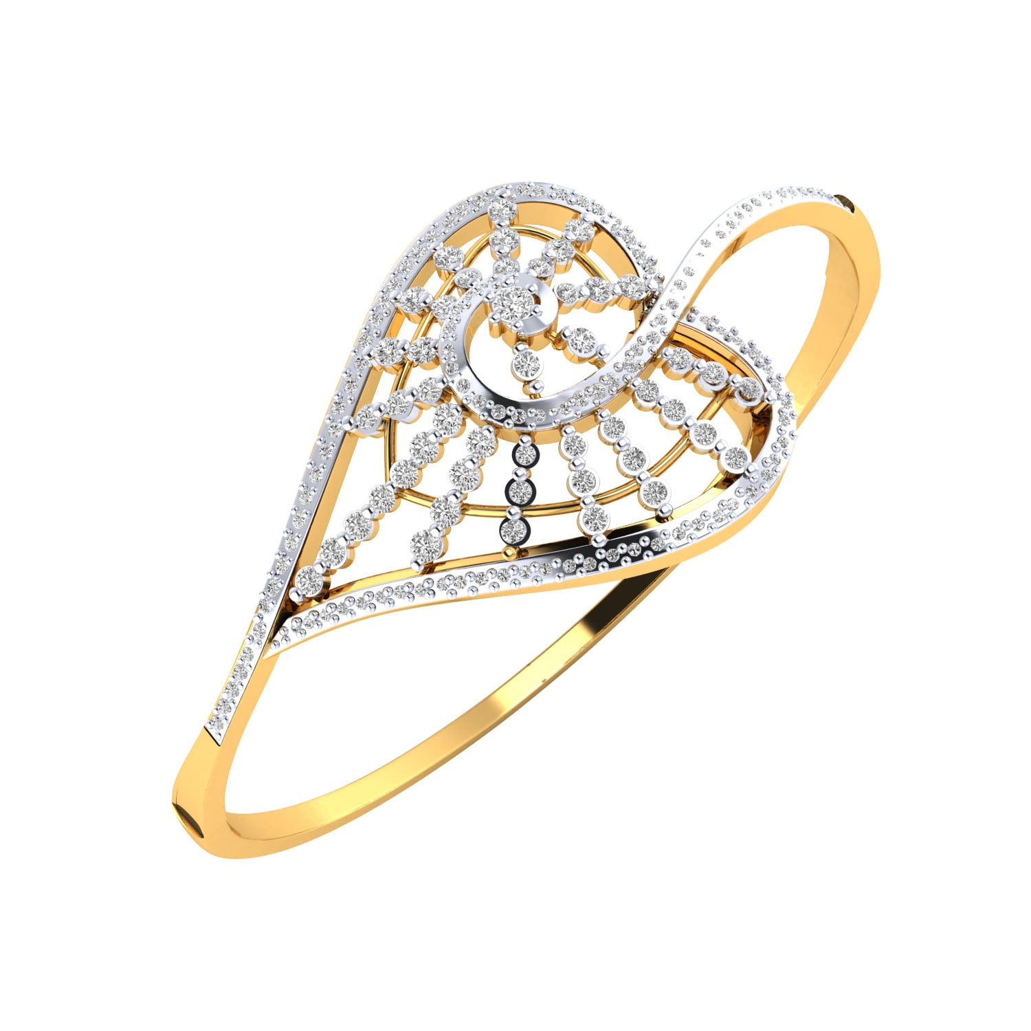 Yellow Gold Plated Sterling Silver Ring
