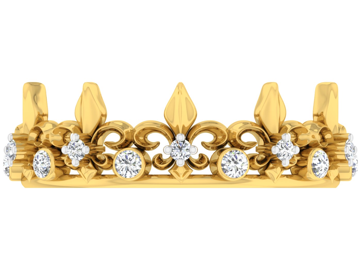 Yellow Gold Plated Sterling Silver Ring