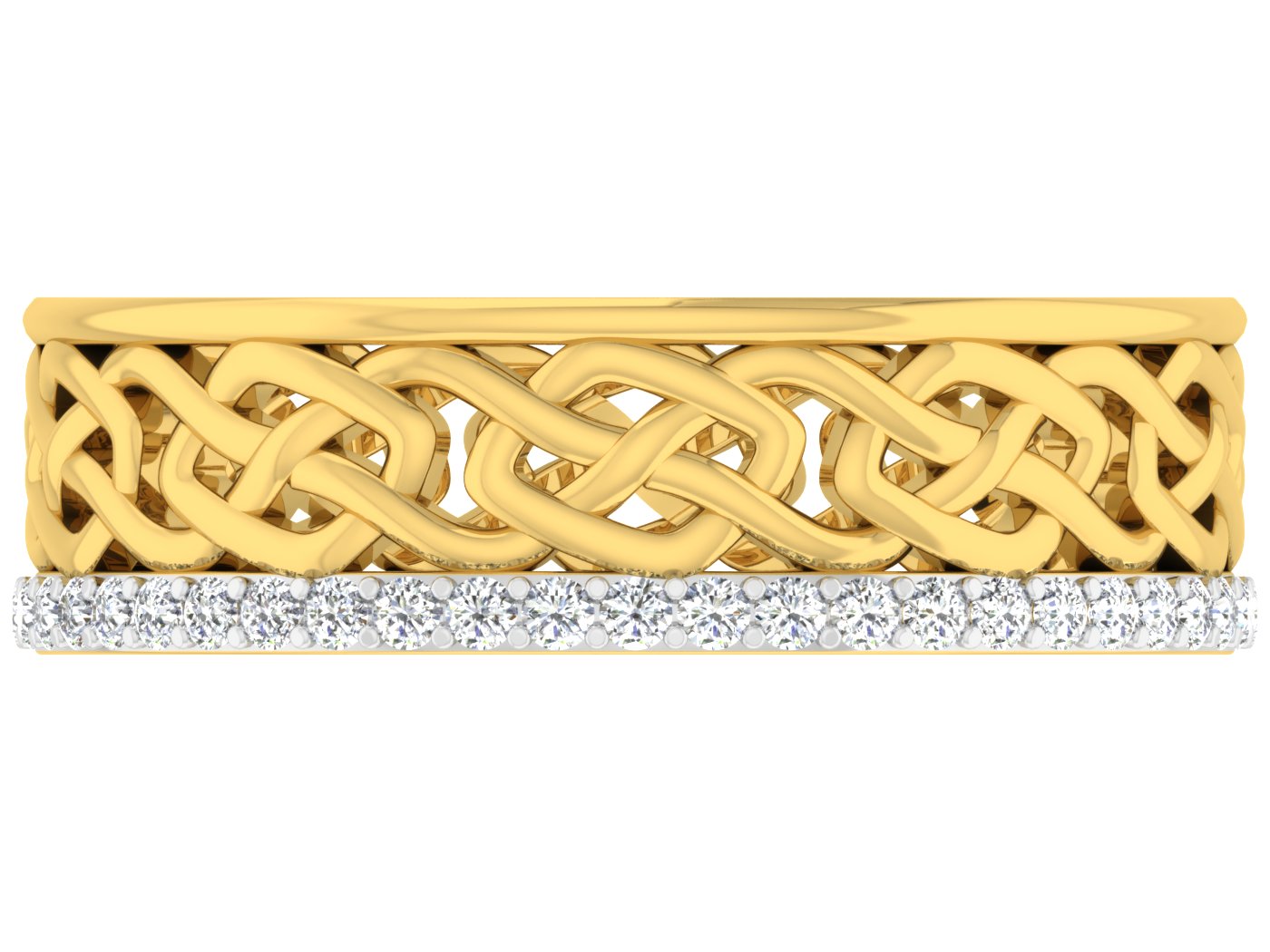 Yellow Gold Plated Sterling Silver Ring