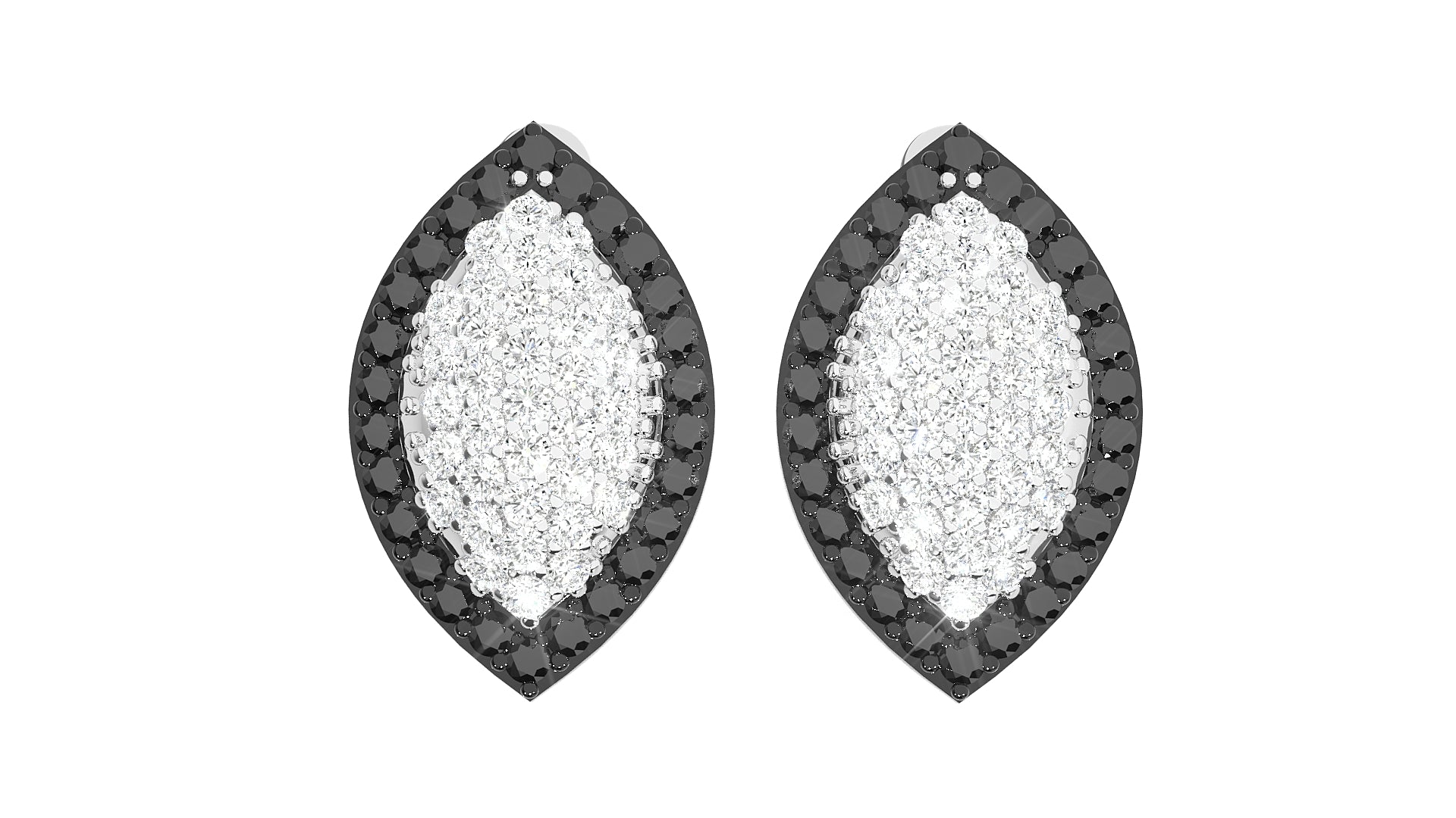 White Gold Earings
