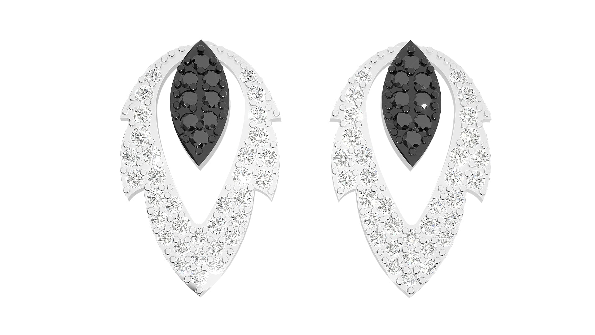 White Gold Earings