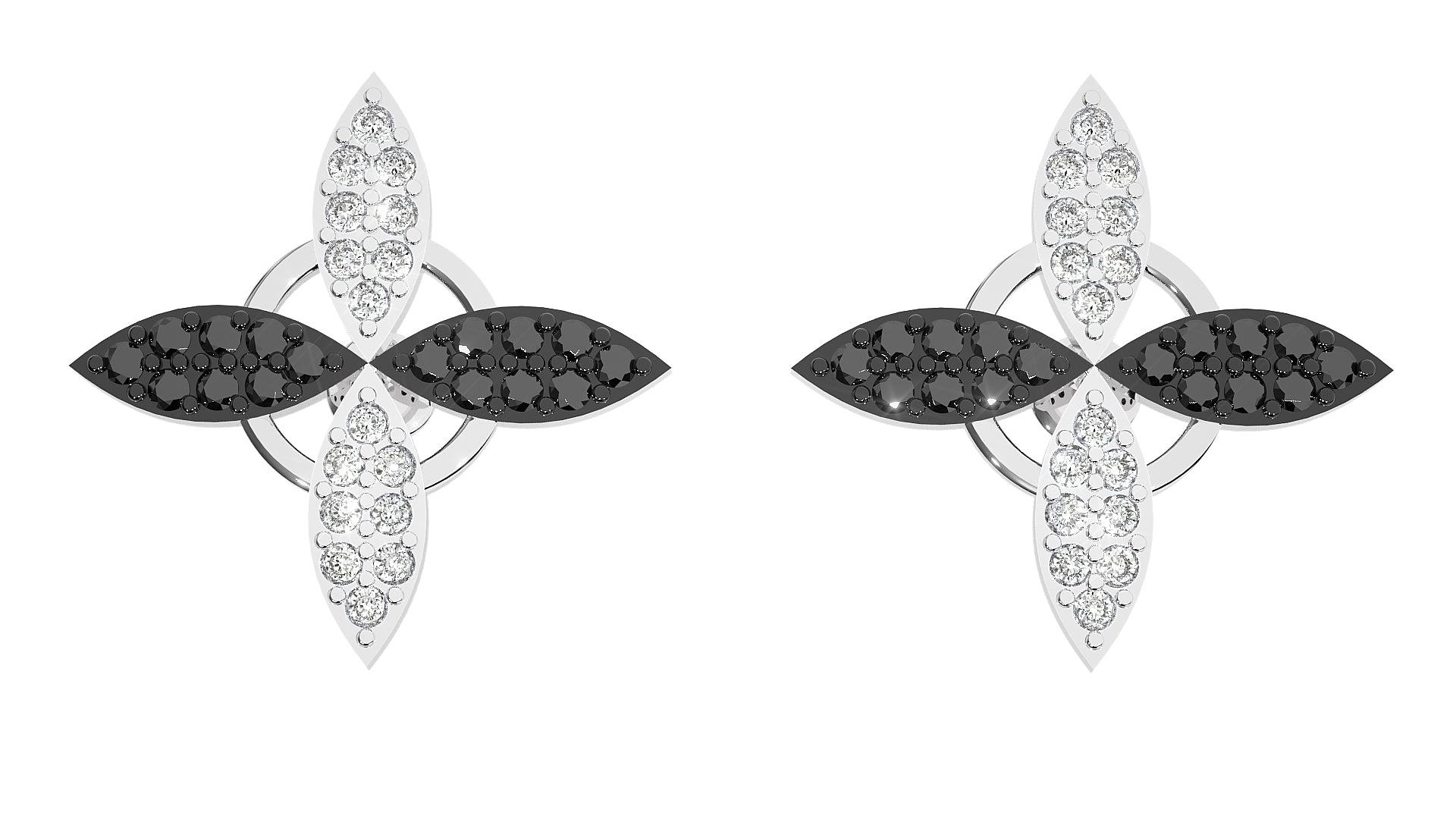 Rose Gold Plated Sterling Silver Earrings