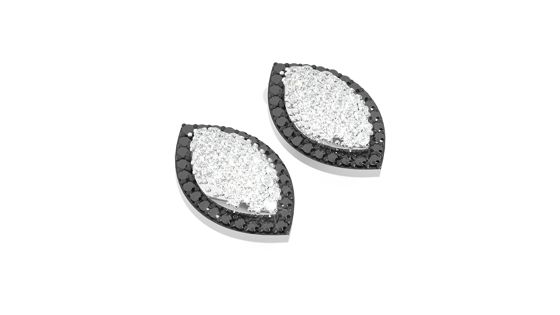 White Gold Earings